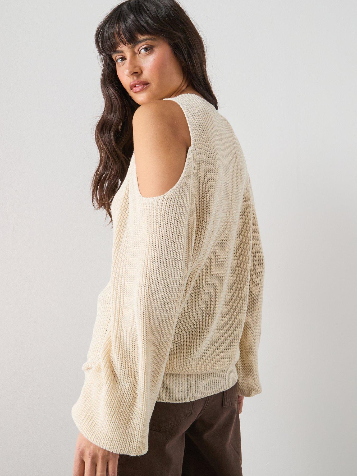 mango-off-the-shoulder-knitted-sweater-beigestillFront