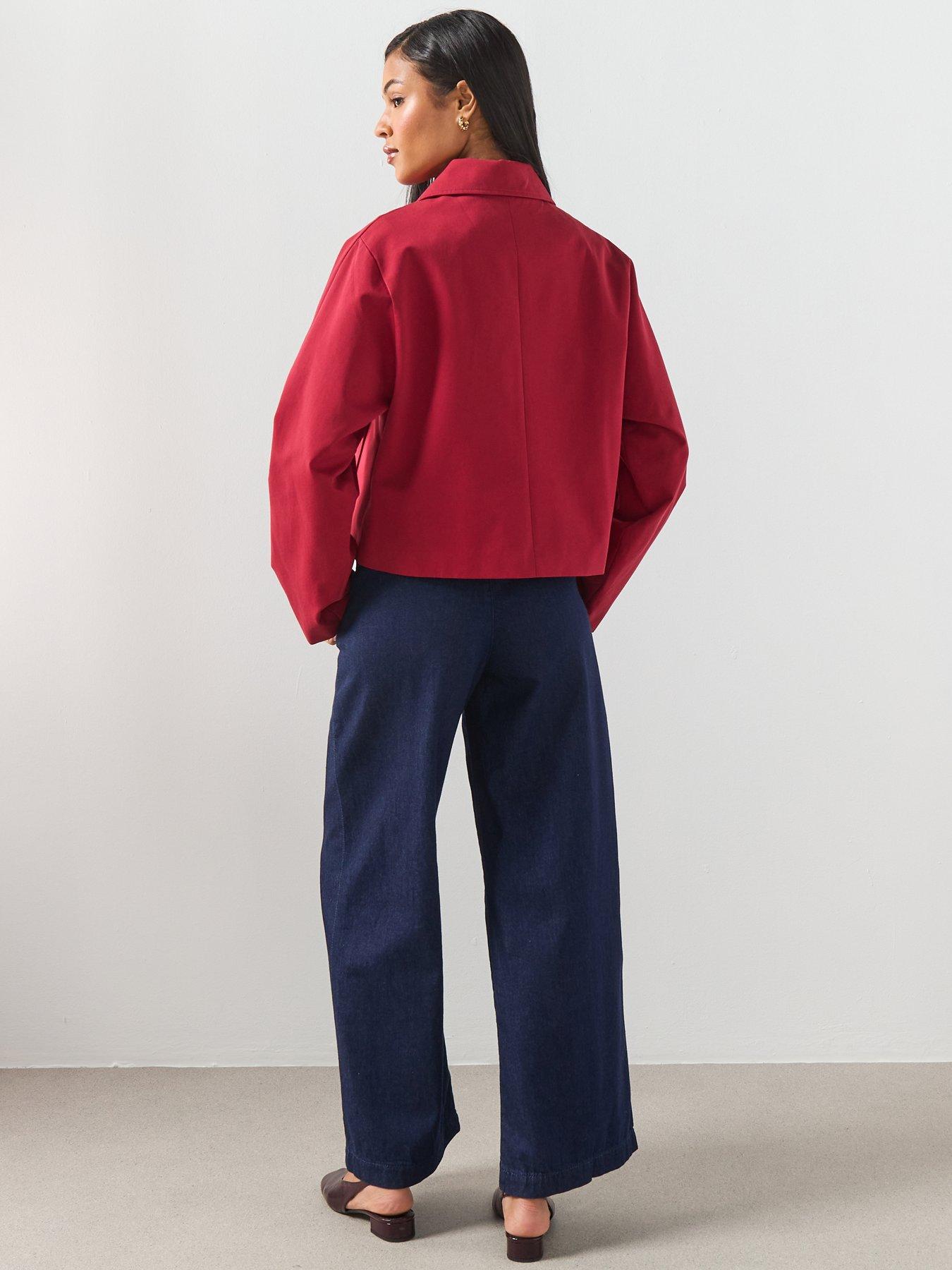Image 6 of 6 of Mango Wide Leg Mid-rise Jeans - Blue