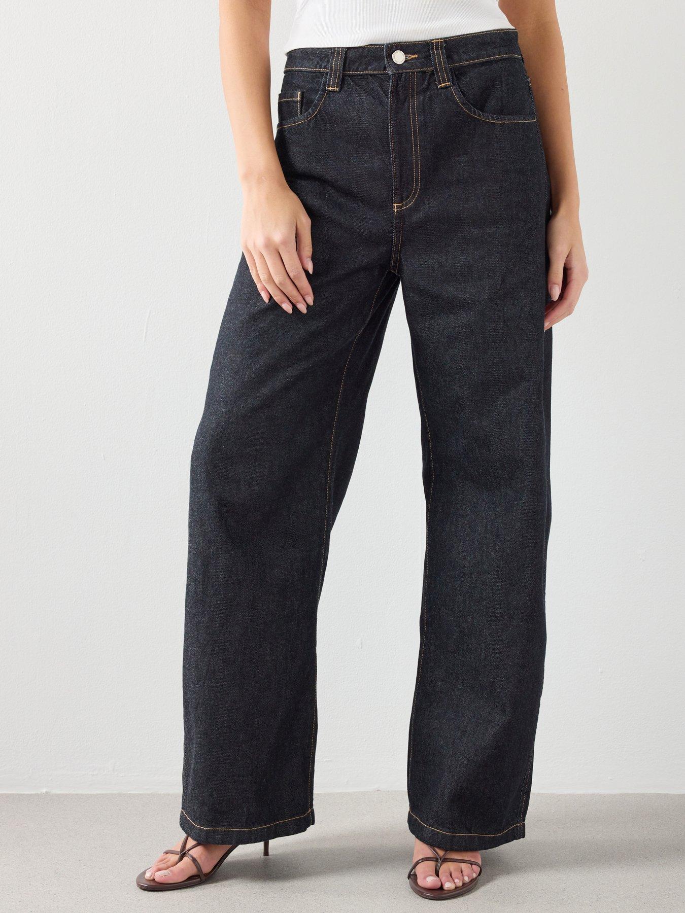 Image 1 of 6 of Mango Mid-rise Balloon Jeans - Blue