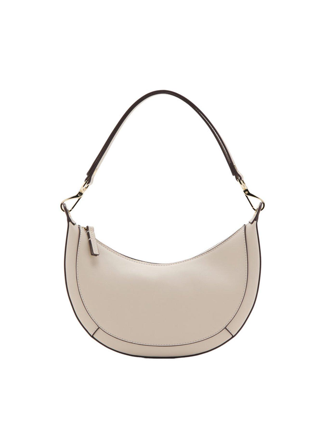 Image 6 of 6 of Mango Oval Shoulder Bag - Cream