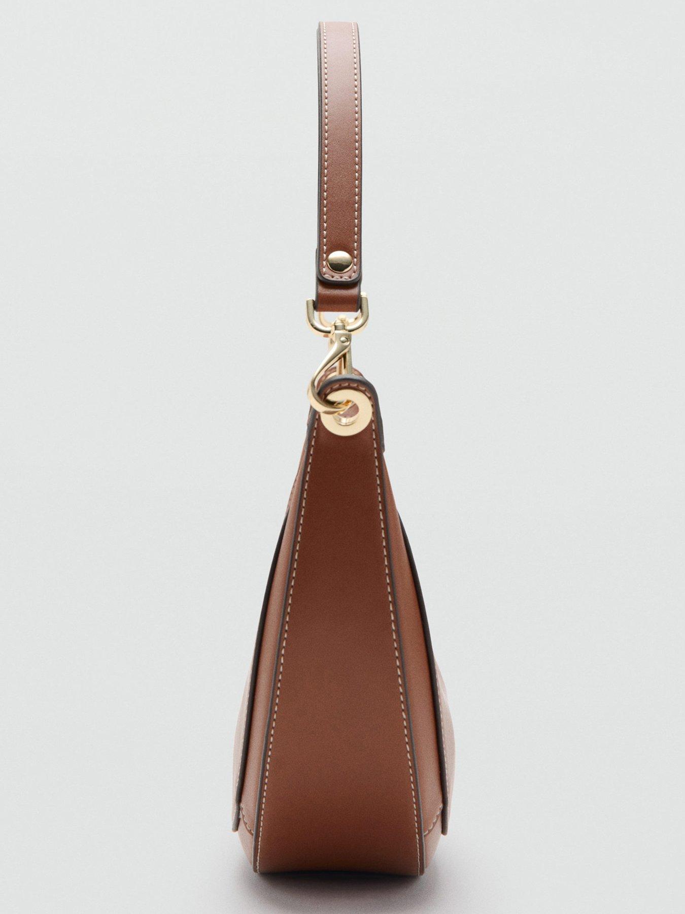 Image 7 of 7 of Mango Oval Shoulder Bag - Brown