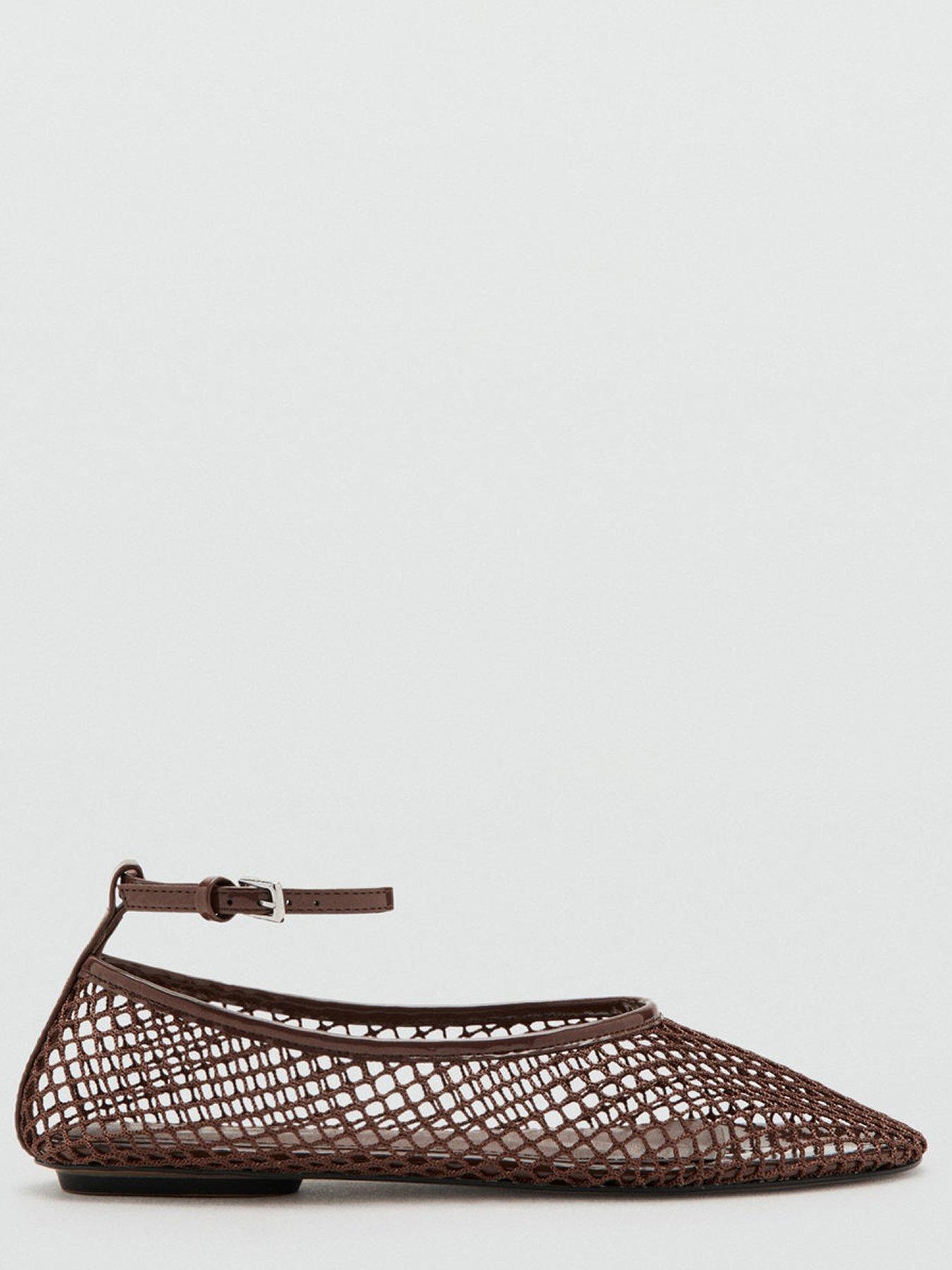 mango-ballet-flats-with-mesh-bracelet-brownoutfit