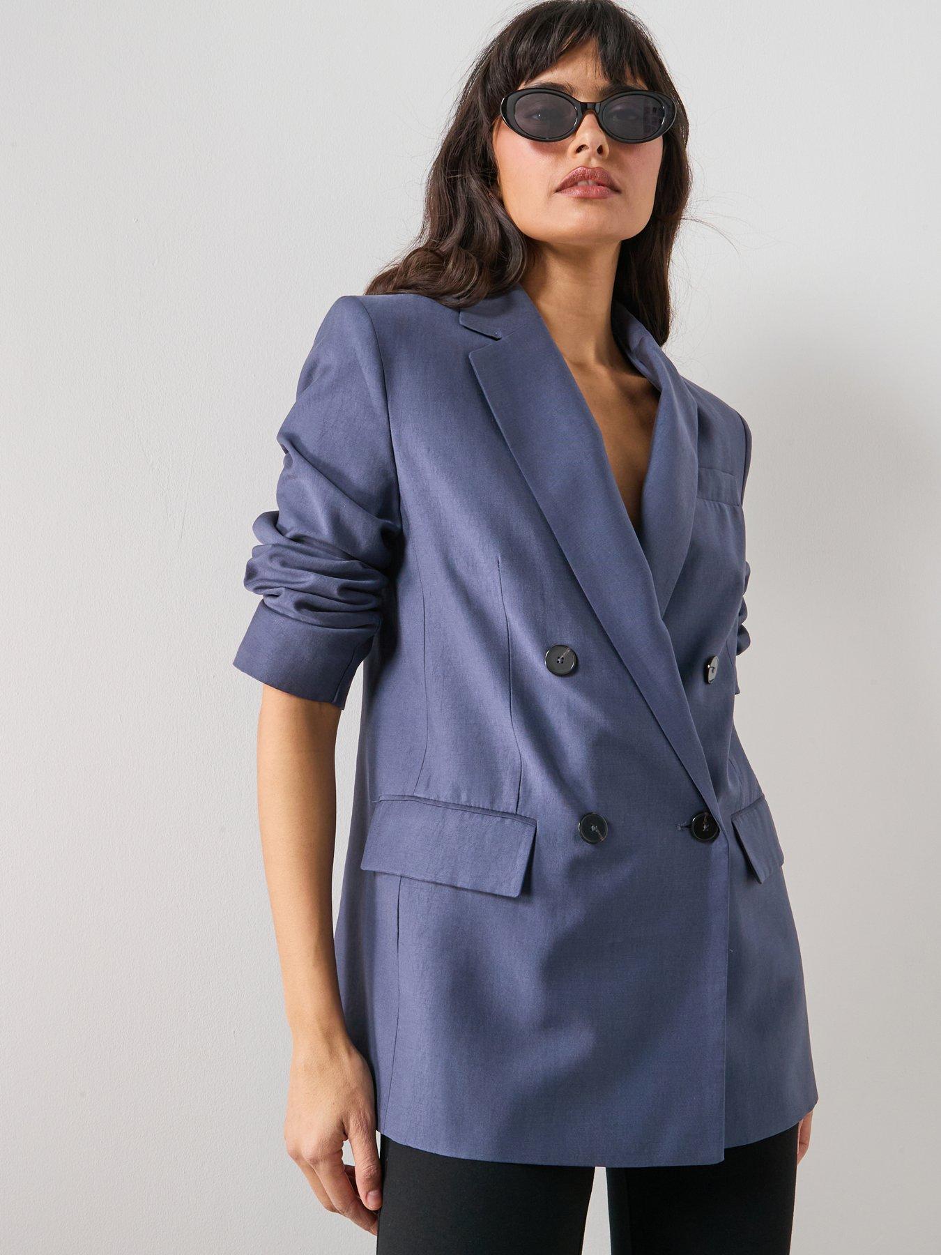 Image 1 of 6 of Mango Straight-fit Lyocell Suit Jacket
