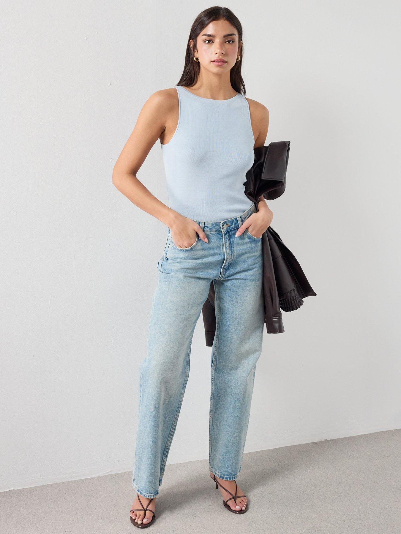 mango-fine-knit-sleeveless-top-bluedetail