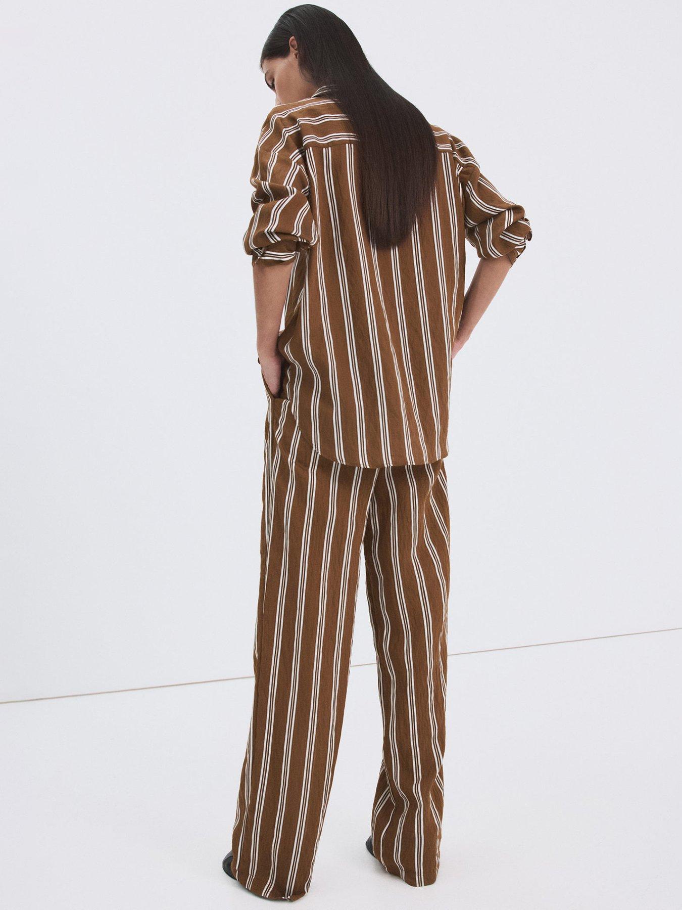 mango-pleated-striped-trousers-brownback
