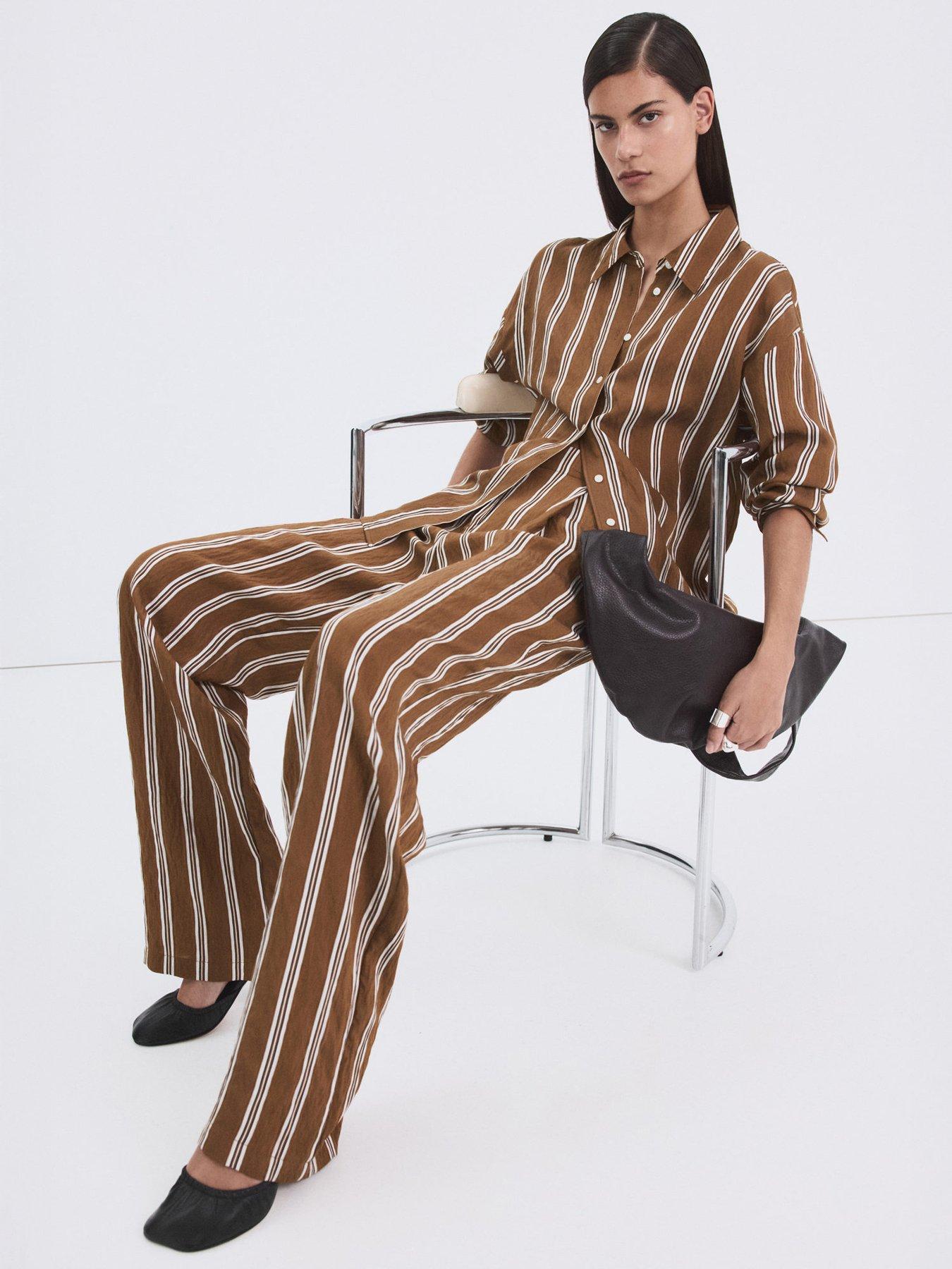 mango-pleated-striped-trousers-browndetail