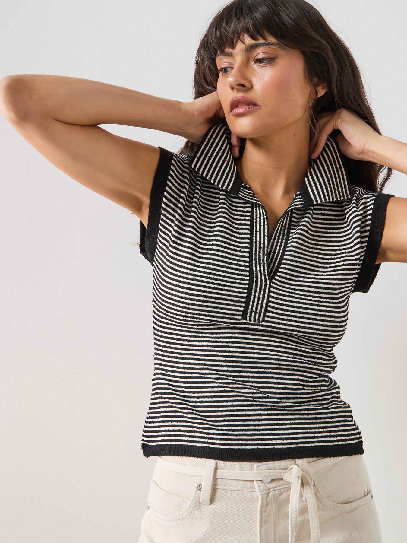 mango-striped-polo-neck-sweater-blackdetail