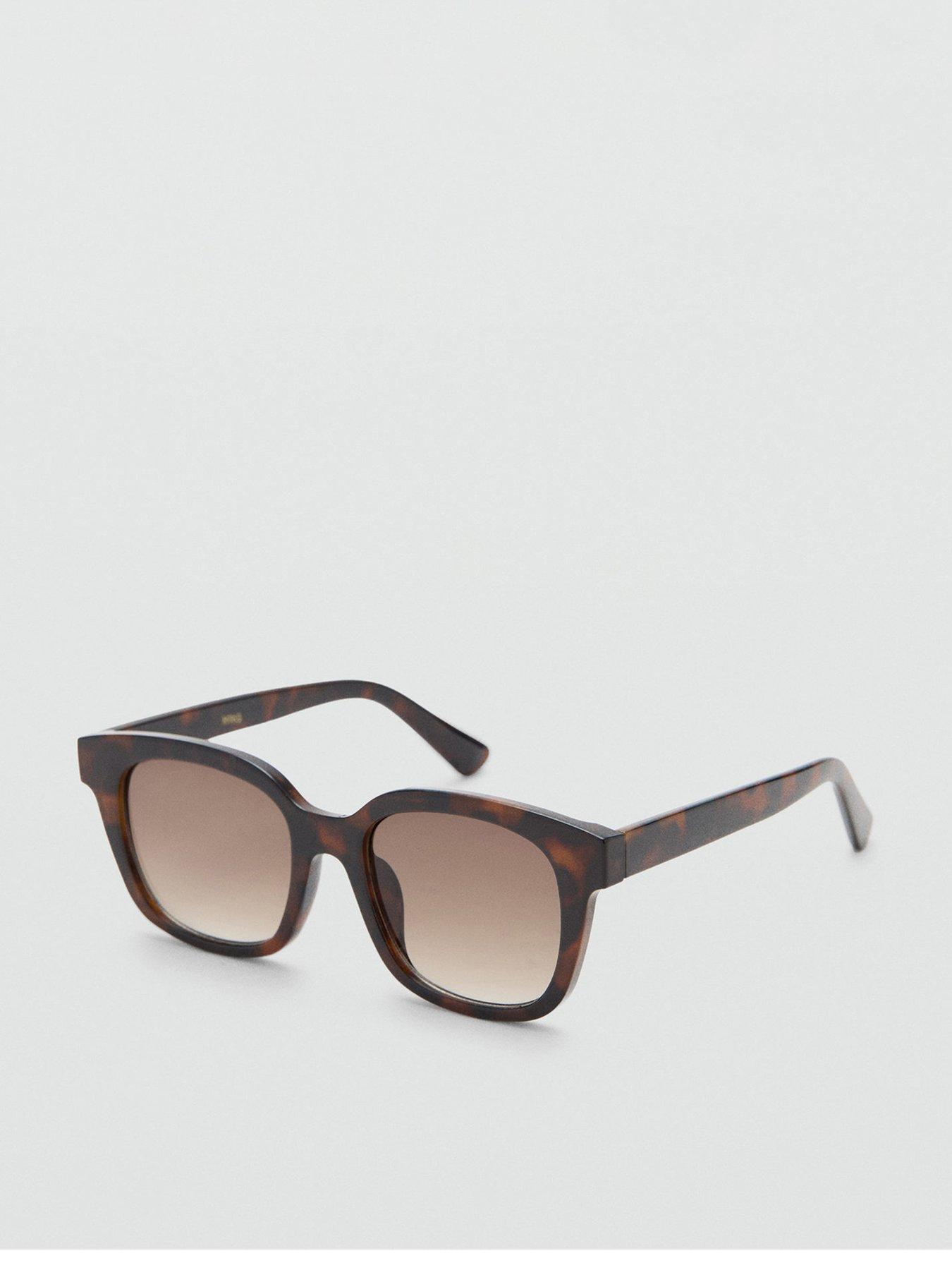 mango-squared-frame-sunglasses-brown