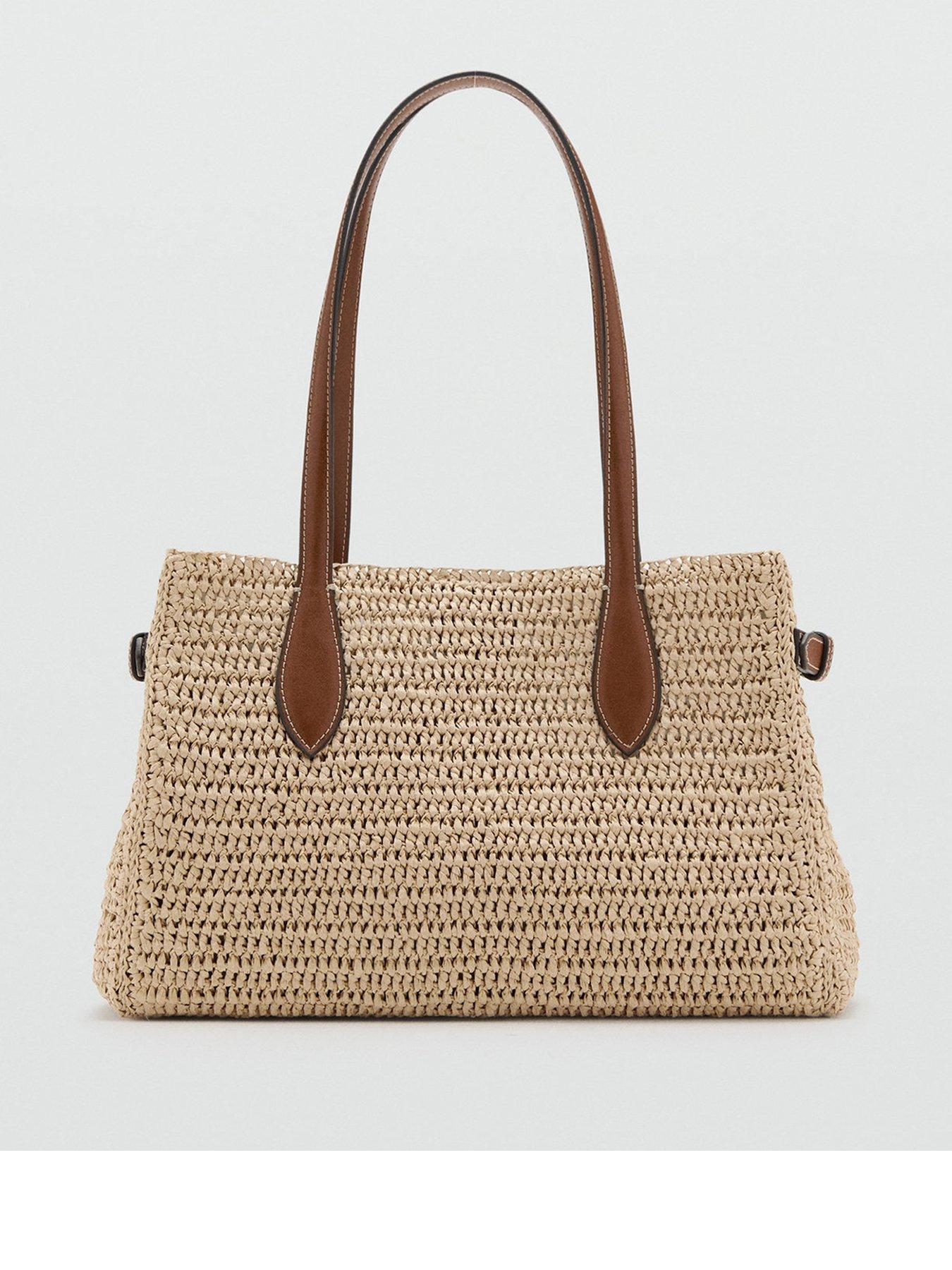 Mango Natural Fibre City Bag - Brown