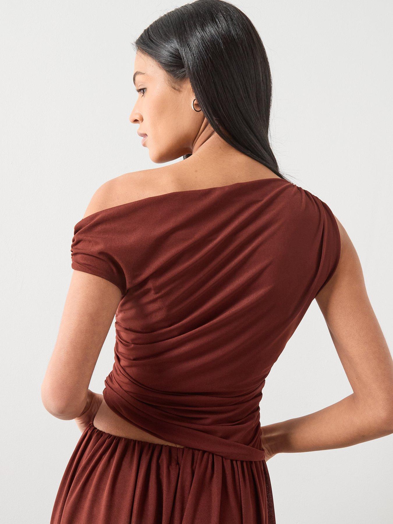 mango-asymmetric-gathered-t-shirt-russetstillFront