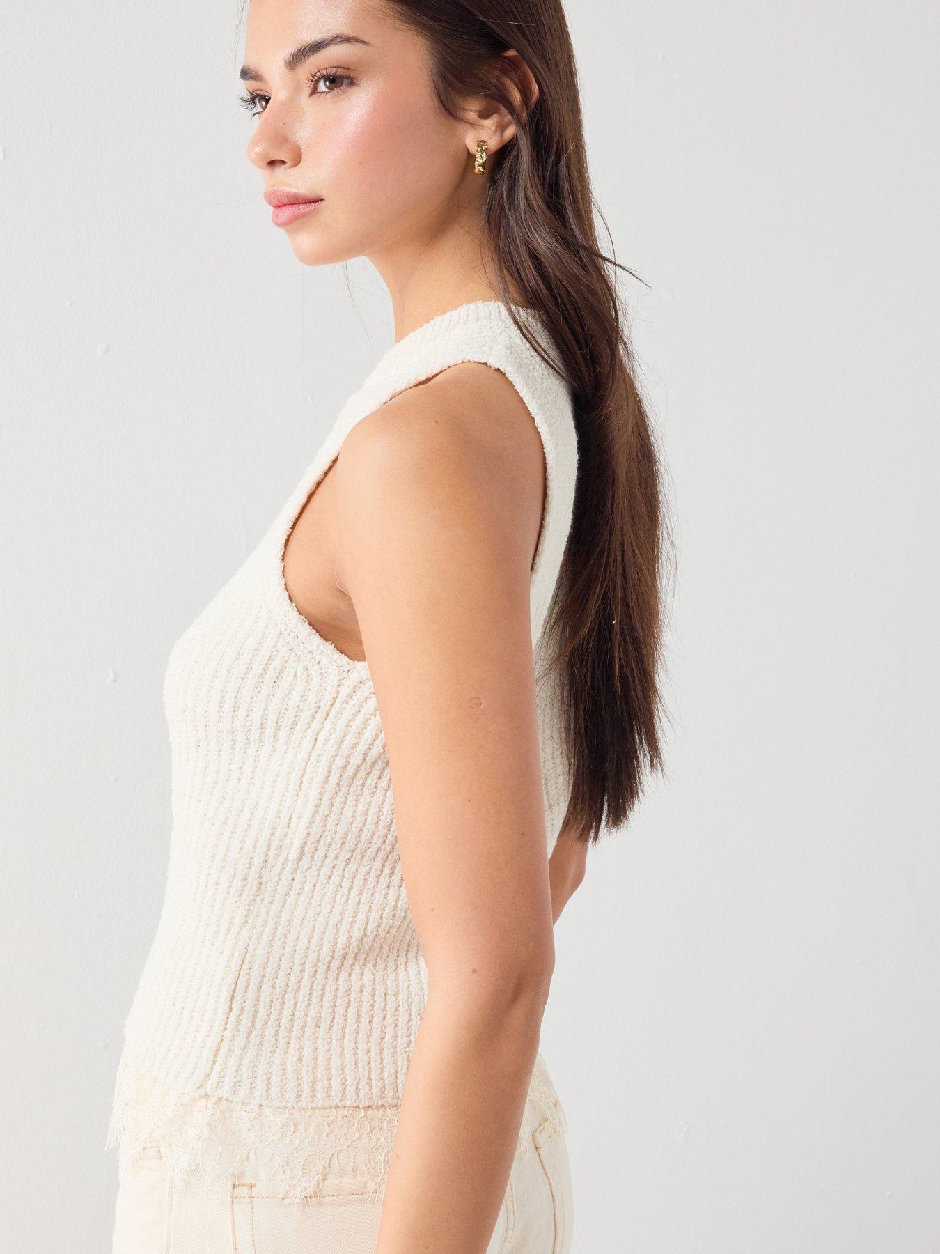 mango-lace-trimmed-knit-top-creamoutfit