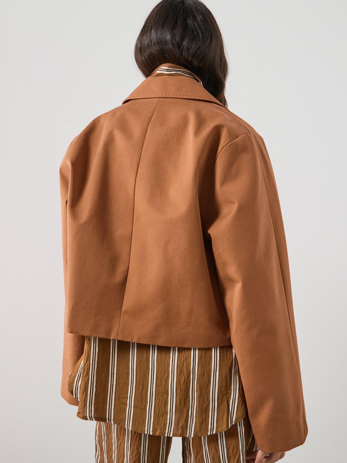 mango-cotton-jacket-with-pockets-brownstillFront