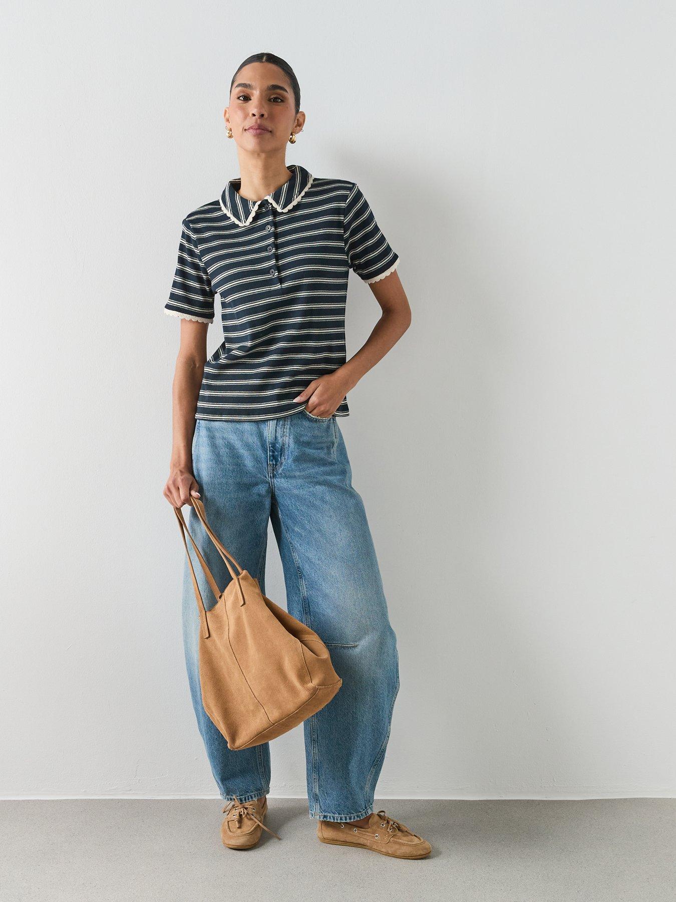mango-scalloped-striped-polo-navyback