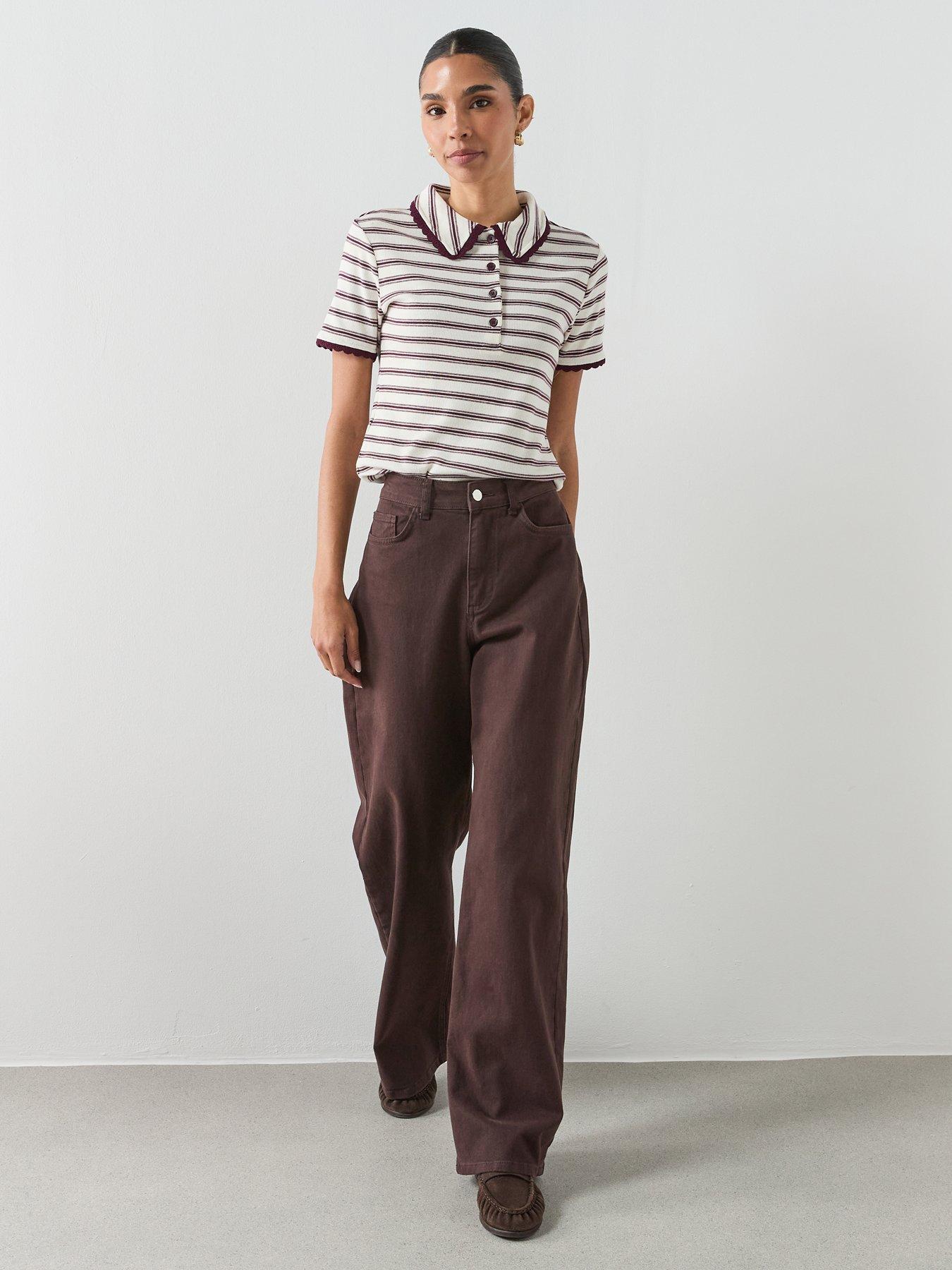 mango-scalloped-striped-polo-redback