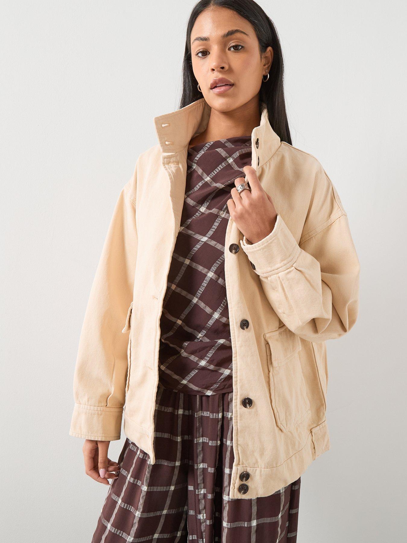 mango-denim-parka-with-stand-up-collar-creamdetail