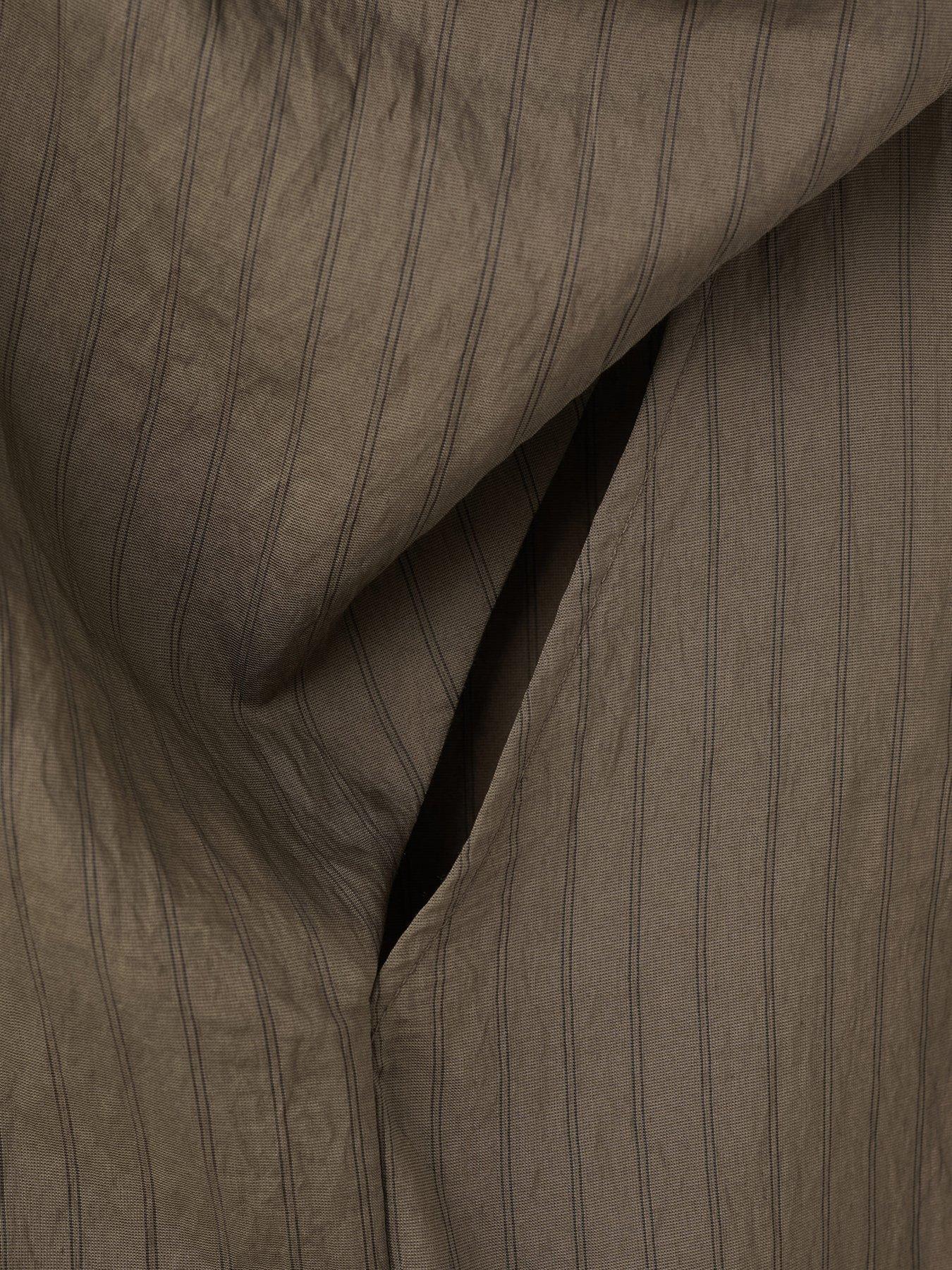 Image 6 of 7 of Mango Striped Foulard Top - Brown