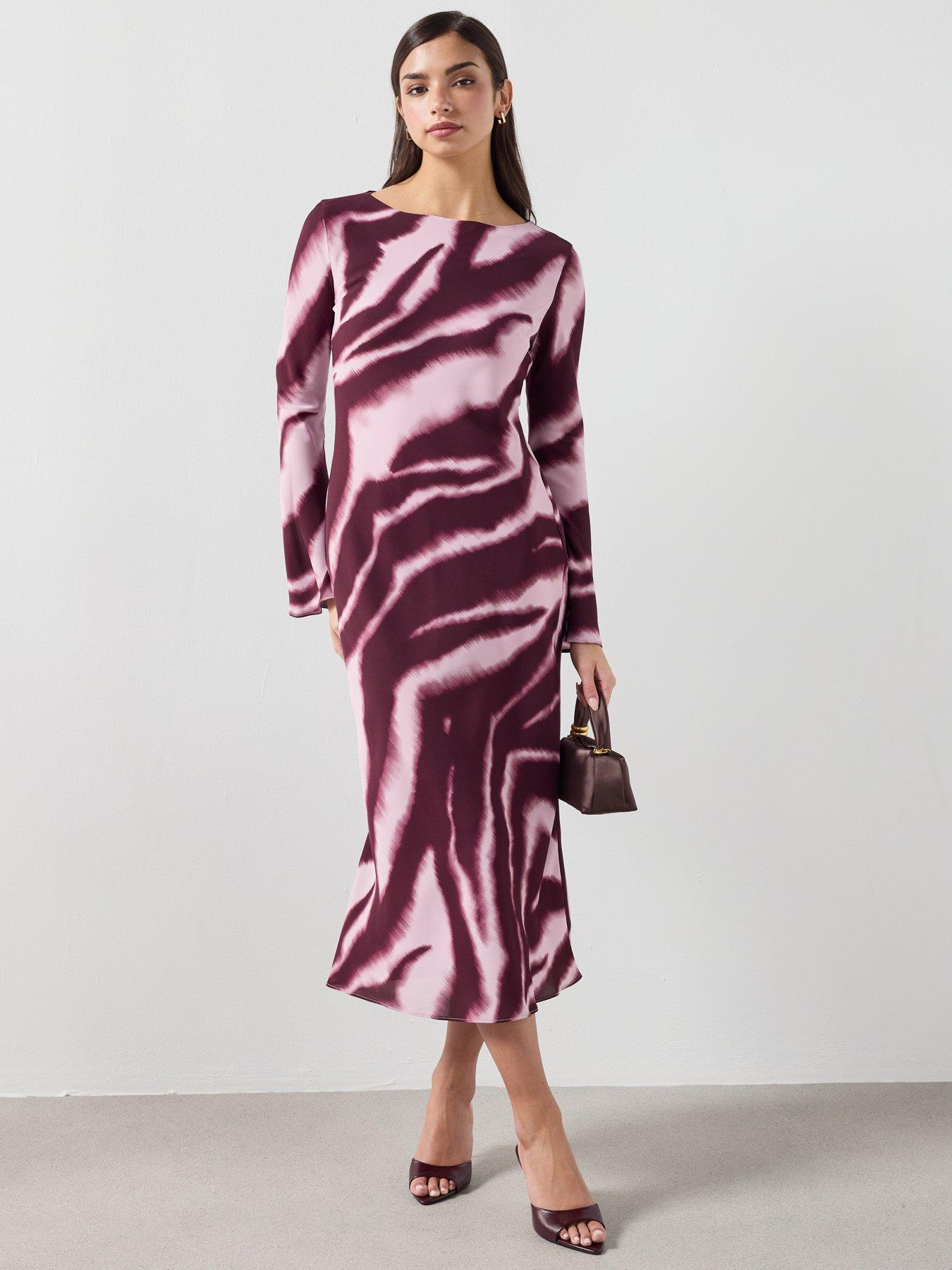mango-a-line-animal-print-dress-purpleback