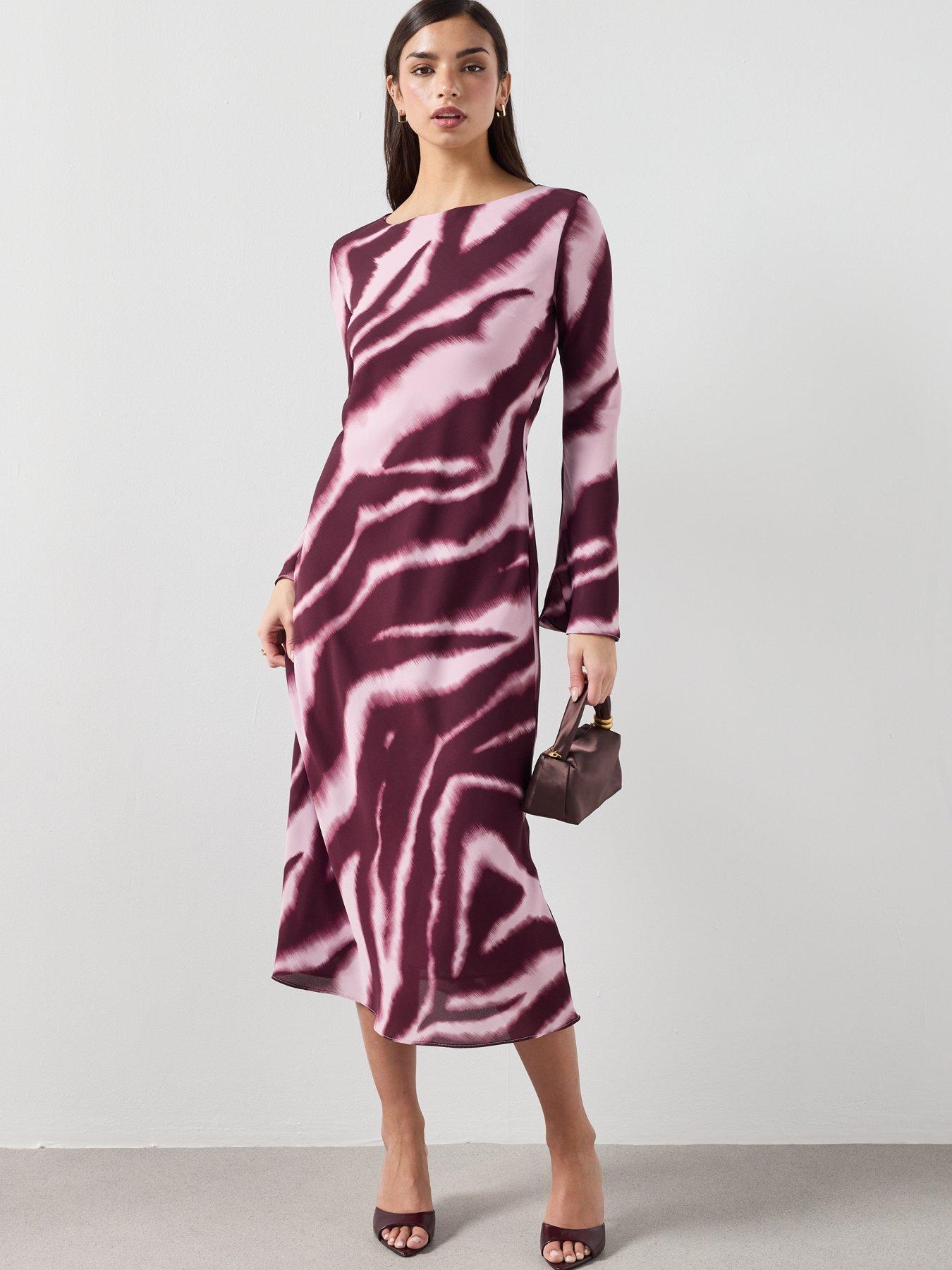 mango-a-line-animal-print-dress-purpledetail