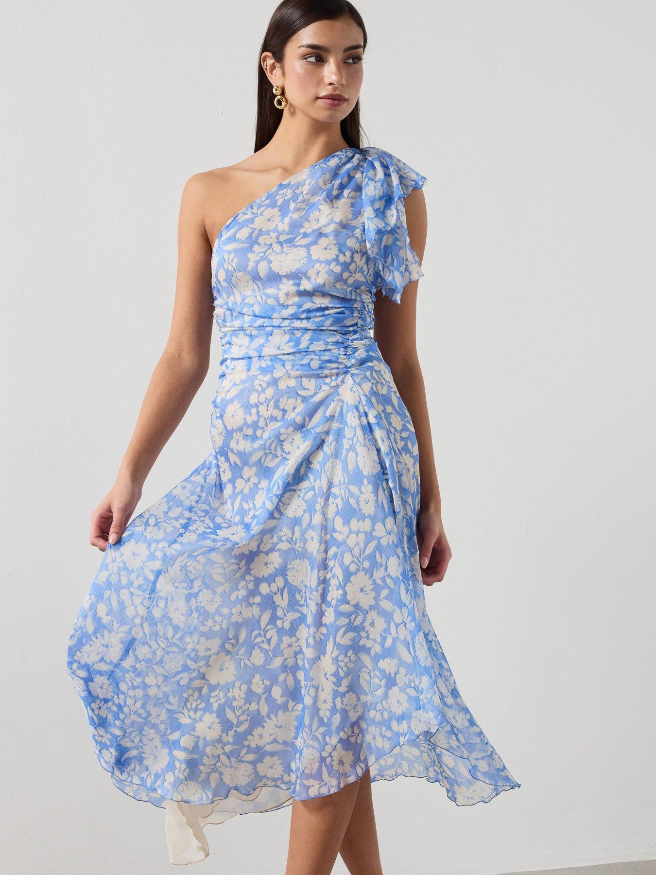 mango-floral-dress-with-asymmetrical-neckline-bluefront