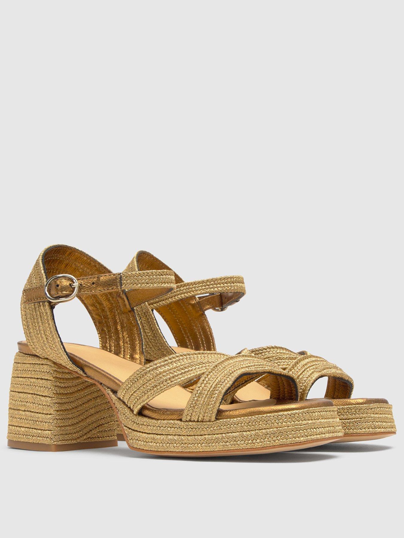 Image 2 of 6 of CASTANER Metallic Braided Chunky Sandal