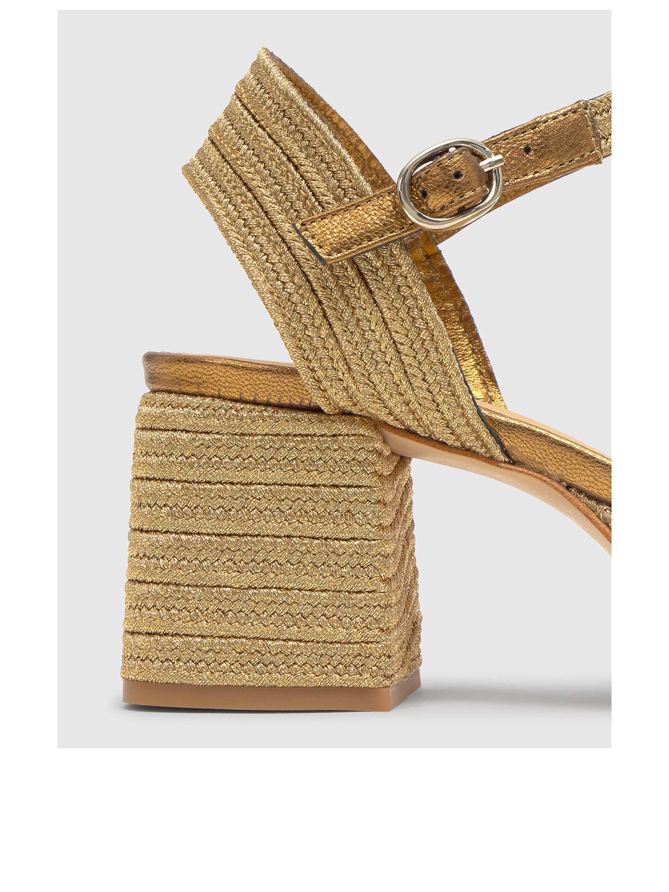 Image 3 of 6 of CASTANER Metallic Braided Chunky Sandal