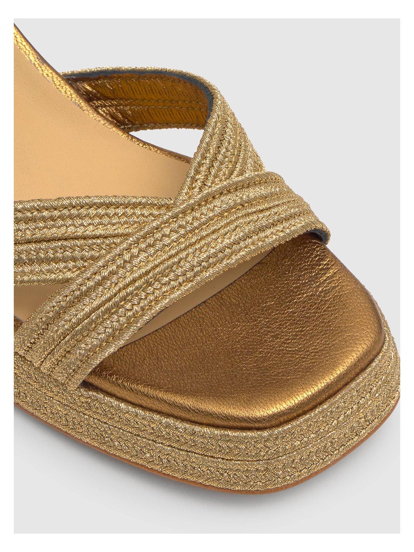 Image 5 of 6 of CASTANER Metallic Braided Chunky Sandal