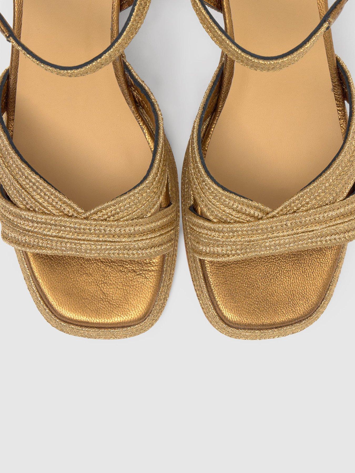 Image 6 of 6 of CASTANER Metallic Braided Chunky Sandal