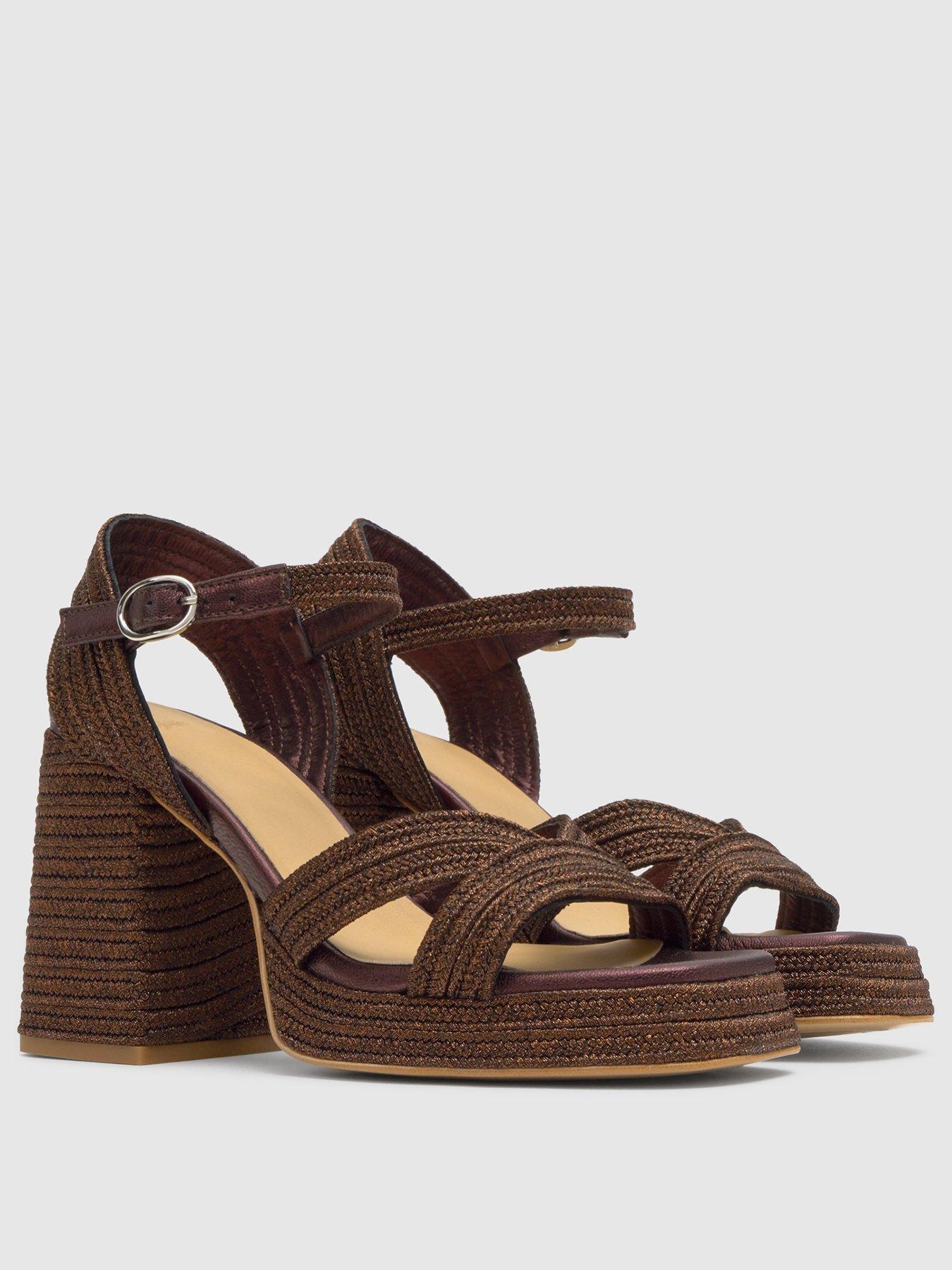 Image 2 of 6 of CASTANER Metallic Braided Chunky Sandal