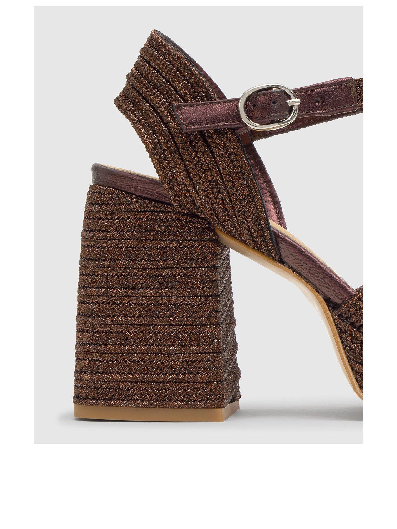 Image 3 of 6 of CASTANER Metallic Braided Chunky Sandal