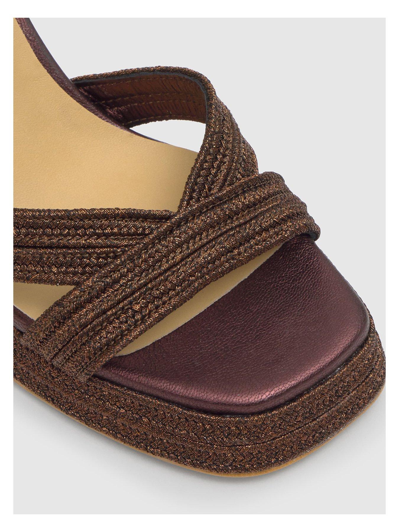Image 5 of 6 of CASTANER Metallic Braided Chunky Sandal