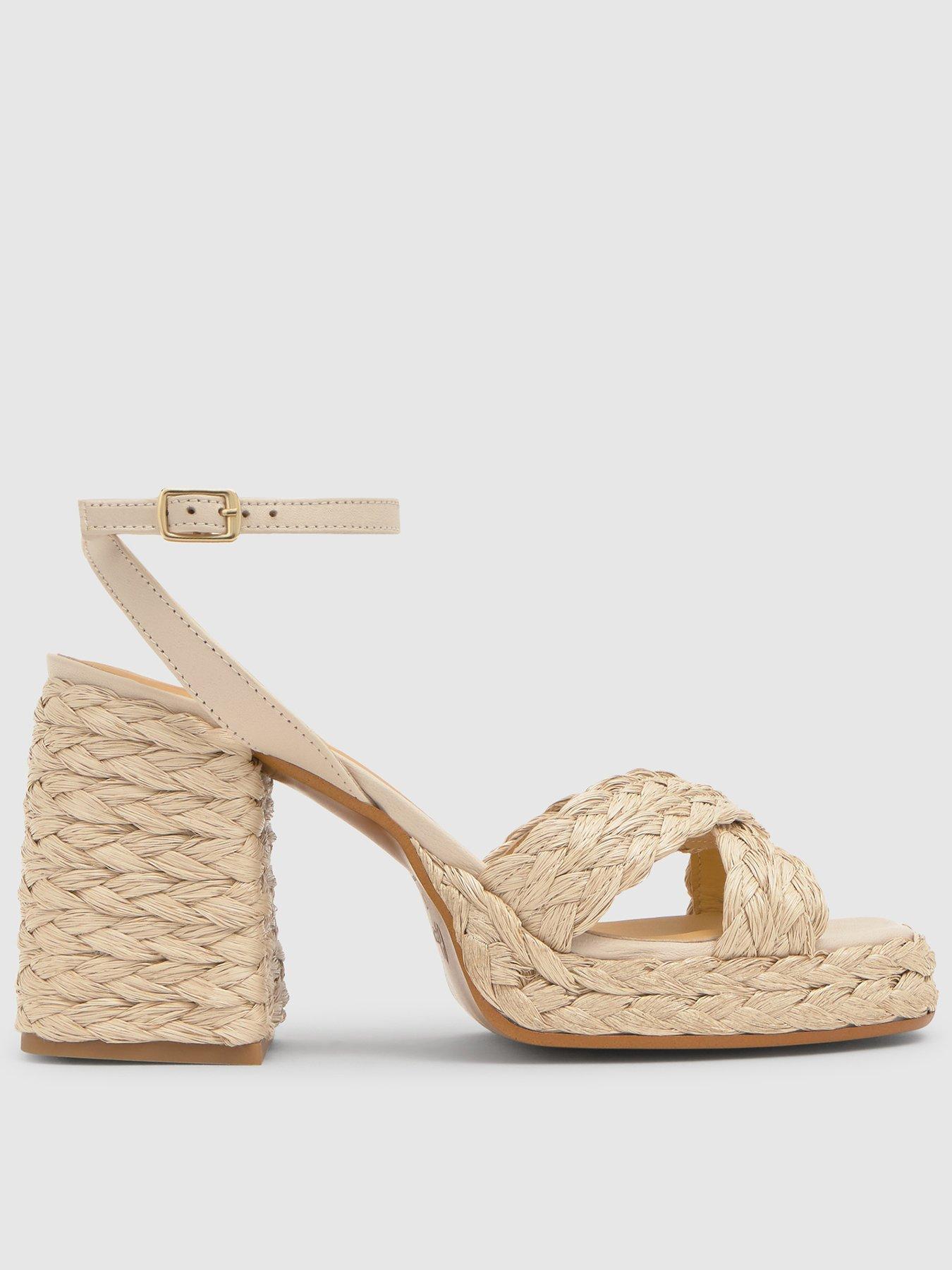 CASTANER Metallic Braided Chunky Sandal - Beige