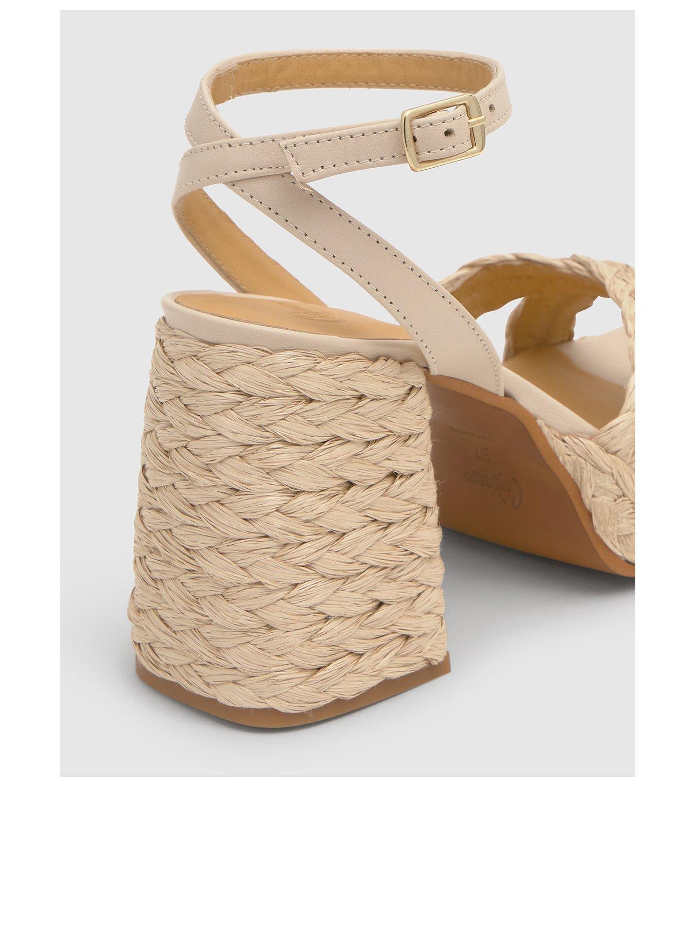 Image 2 of 5 of CASTANER Metallic Braided Chunky Sandal - Beige