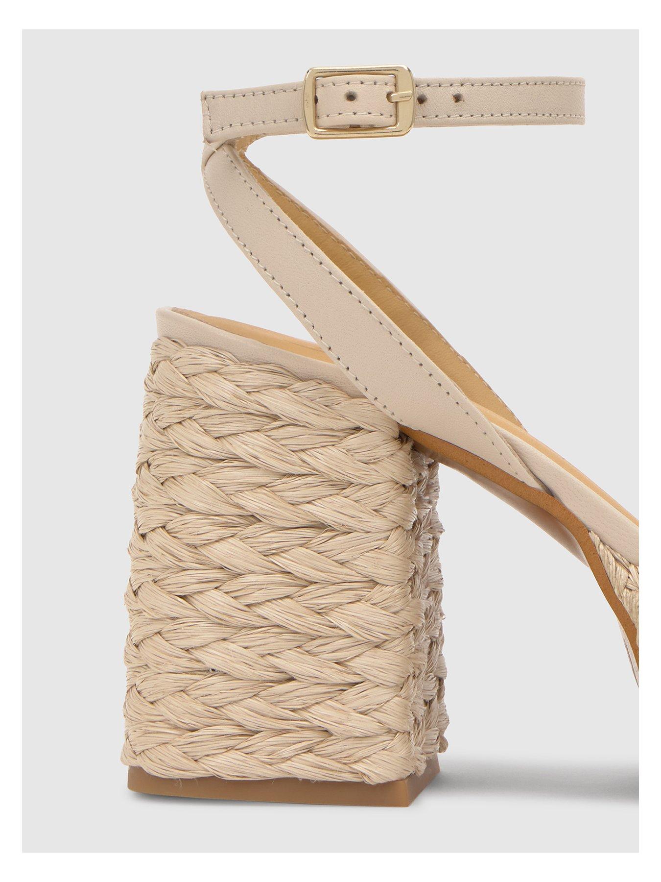 Image 4 of 5 of CASTANER Metallic Braided Chunky Sandal - Beige