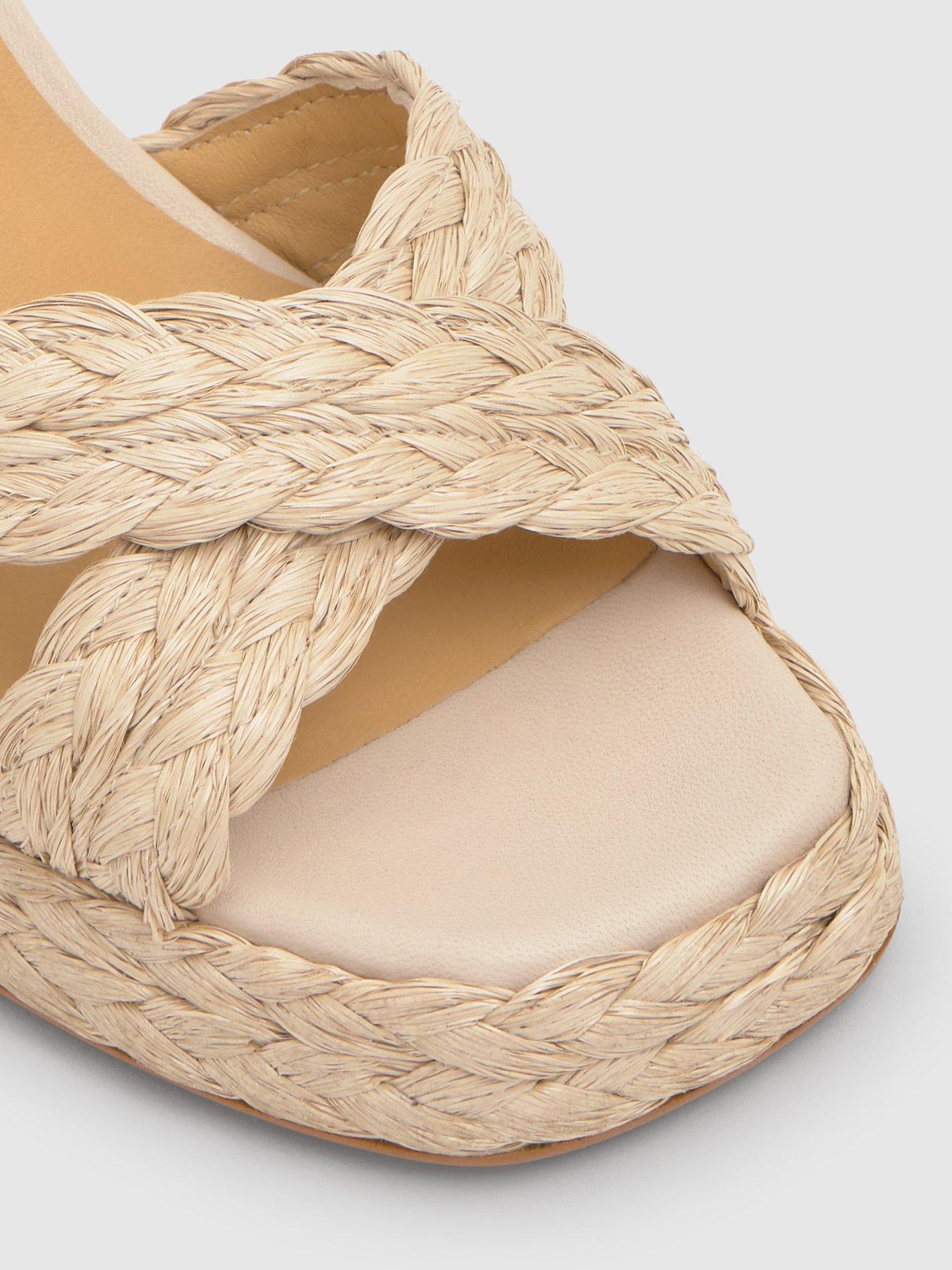 Image 5 of 5 of CASTANER Metallic Braided Chunky Sandal - Beige