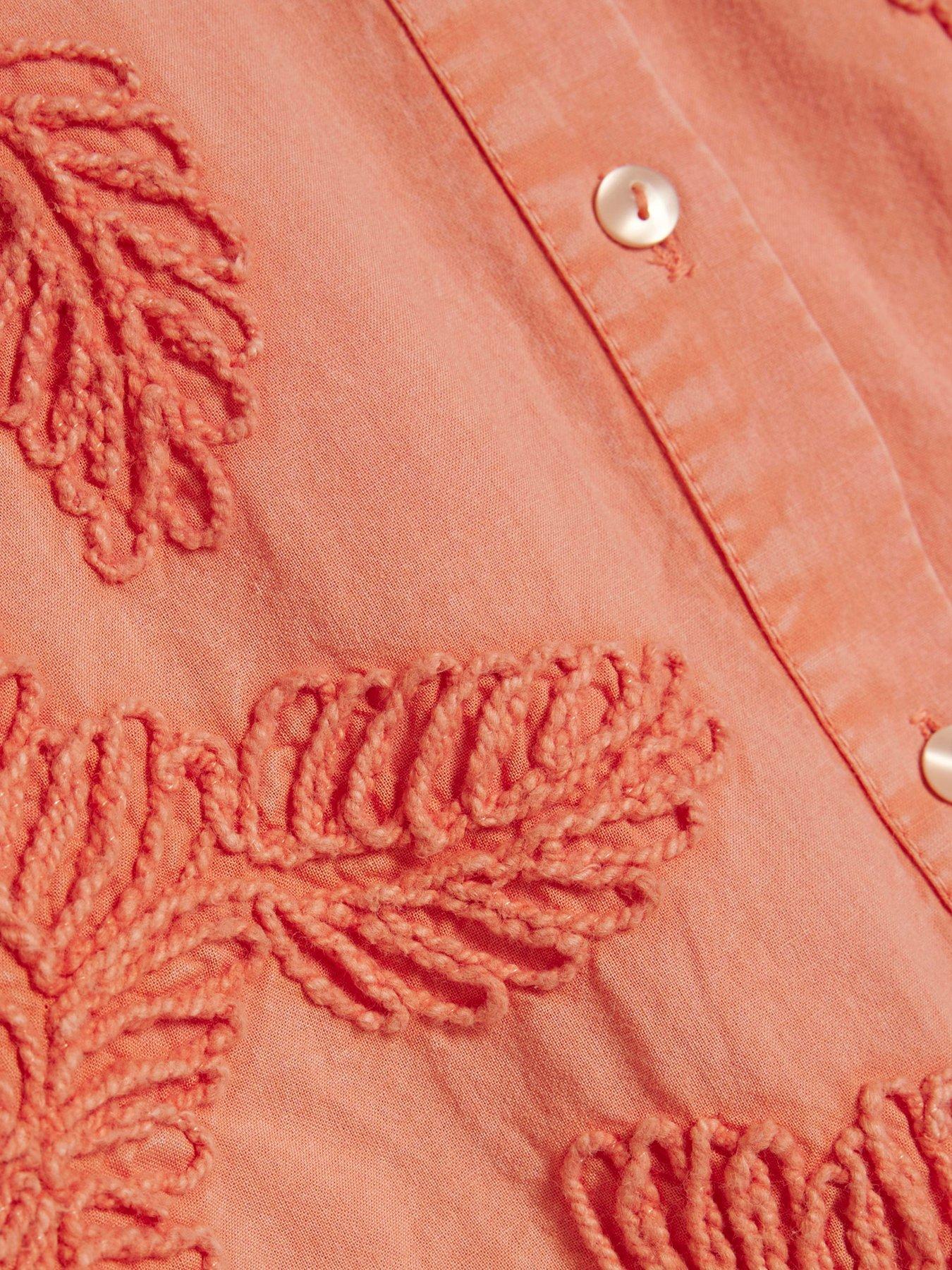 Image 6 of 6 of River Island Cornelli Co-ord Shirt - Pink