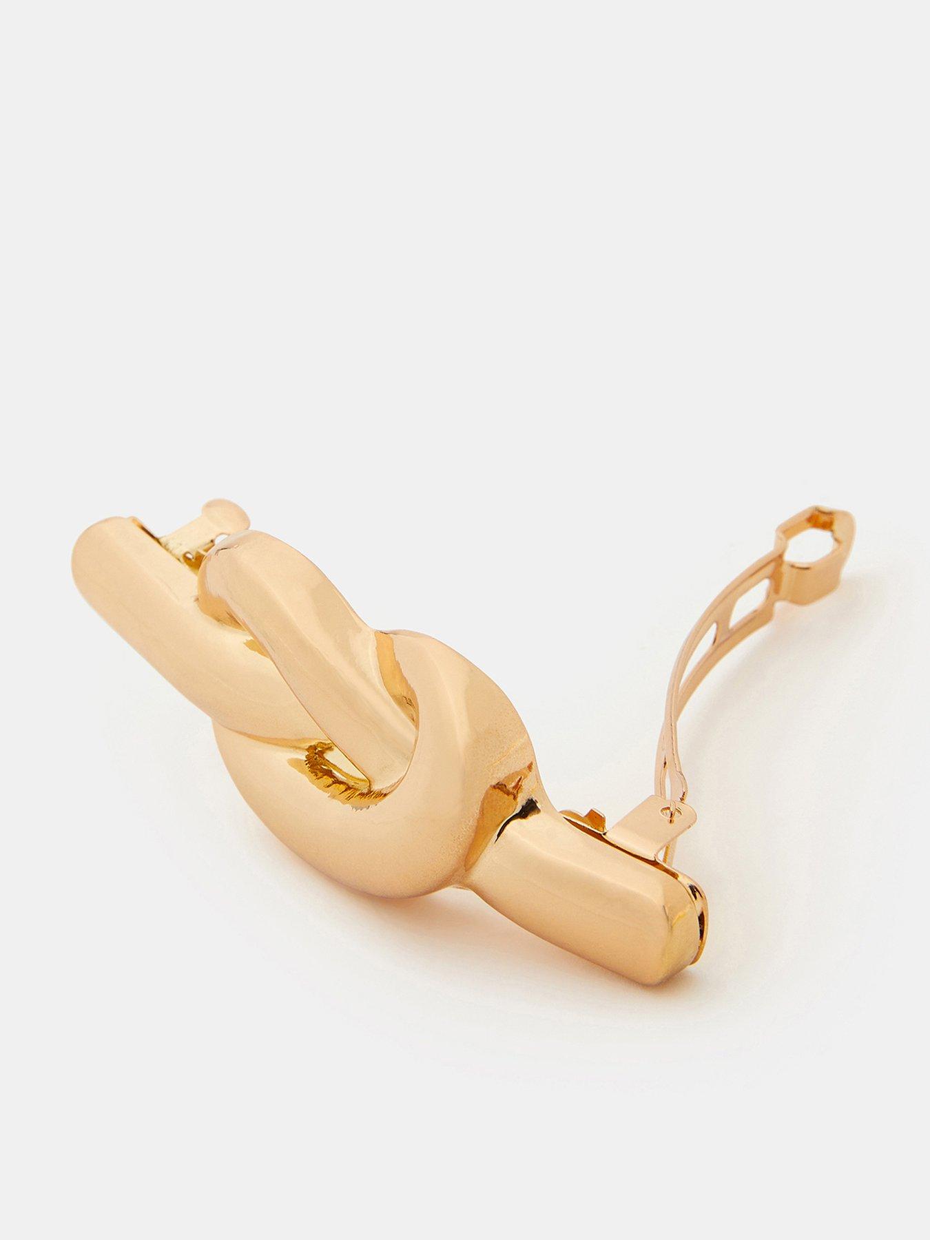 Image 3 of 3 of Accessorize Knot Barrette Hair Clip