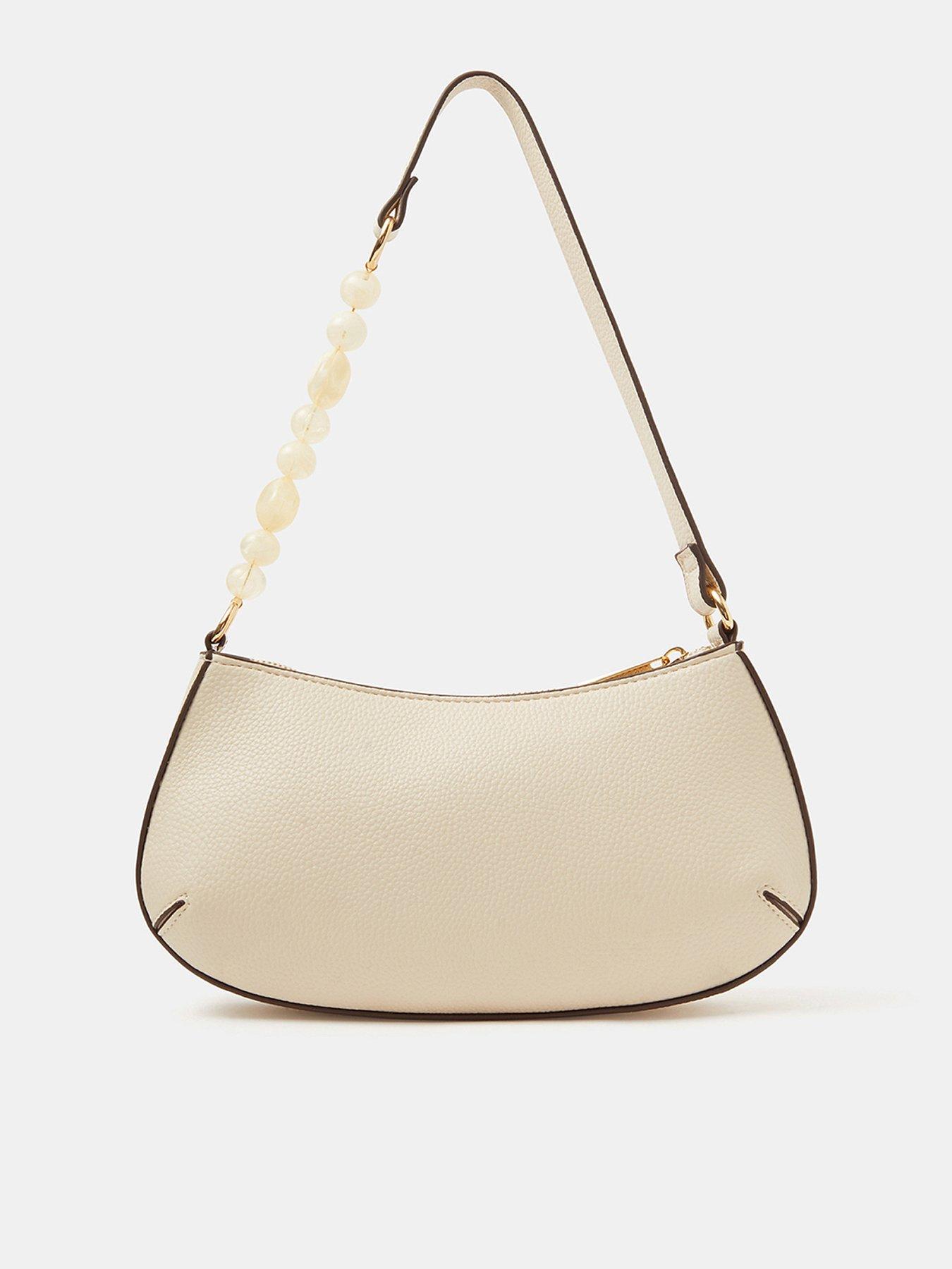 Image 1 of 5 of Accessorize Beaded Strap Shoulder Bag