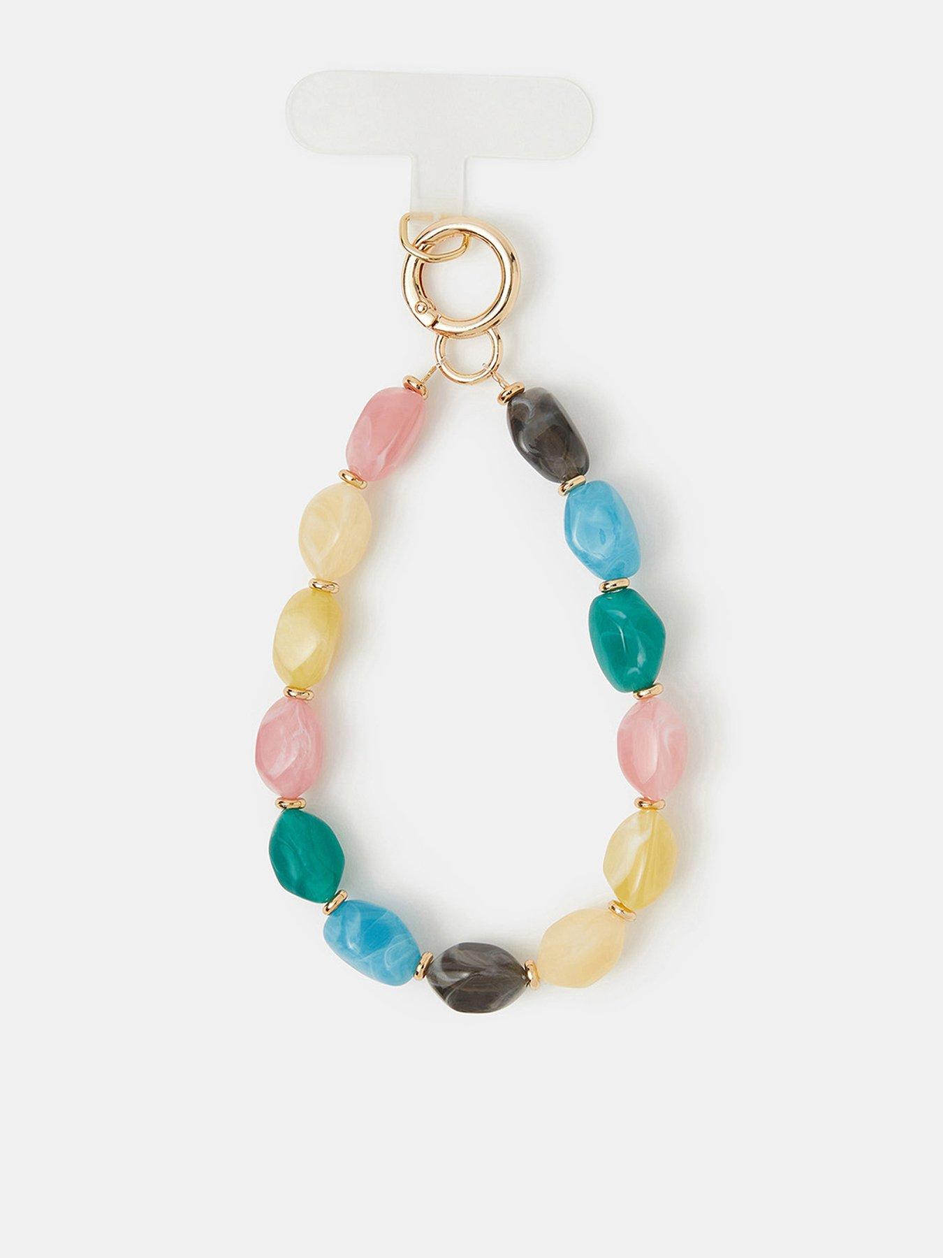 Image 1 of 3 of Accessorize Resin Bead Wrist Phone Strap