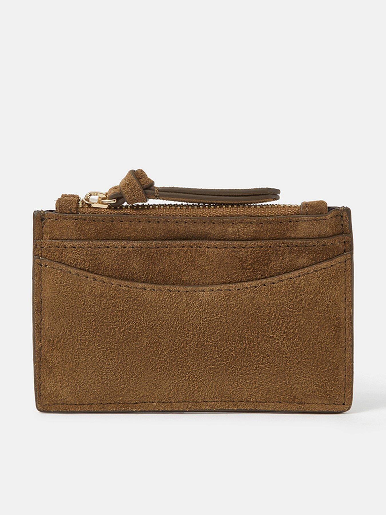 Image 1 of 3 of Accessorize Suede Card Holder