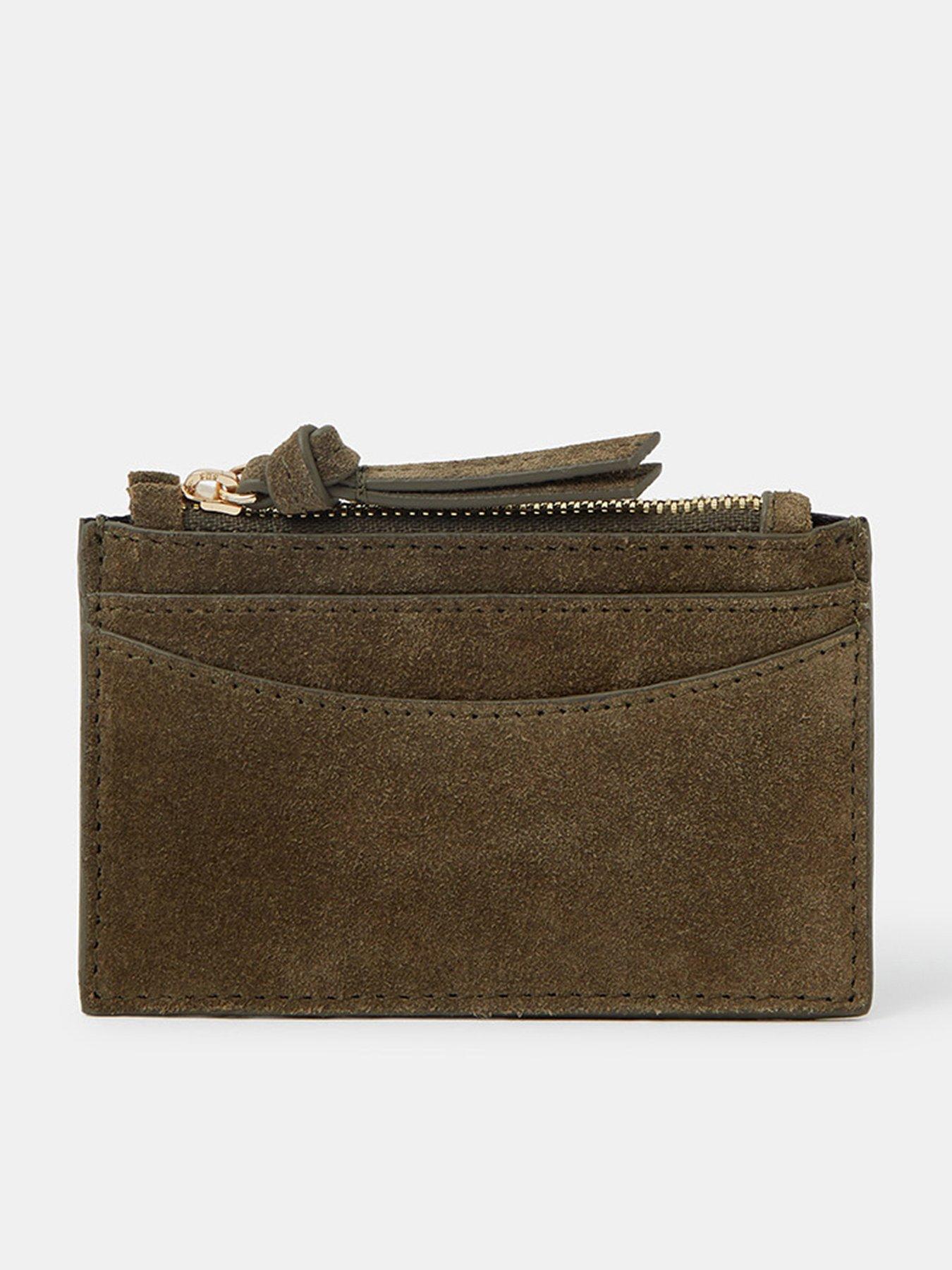 Image 1 of 3 of Accessorize Suede Card Holder