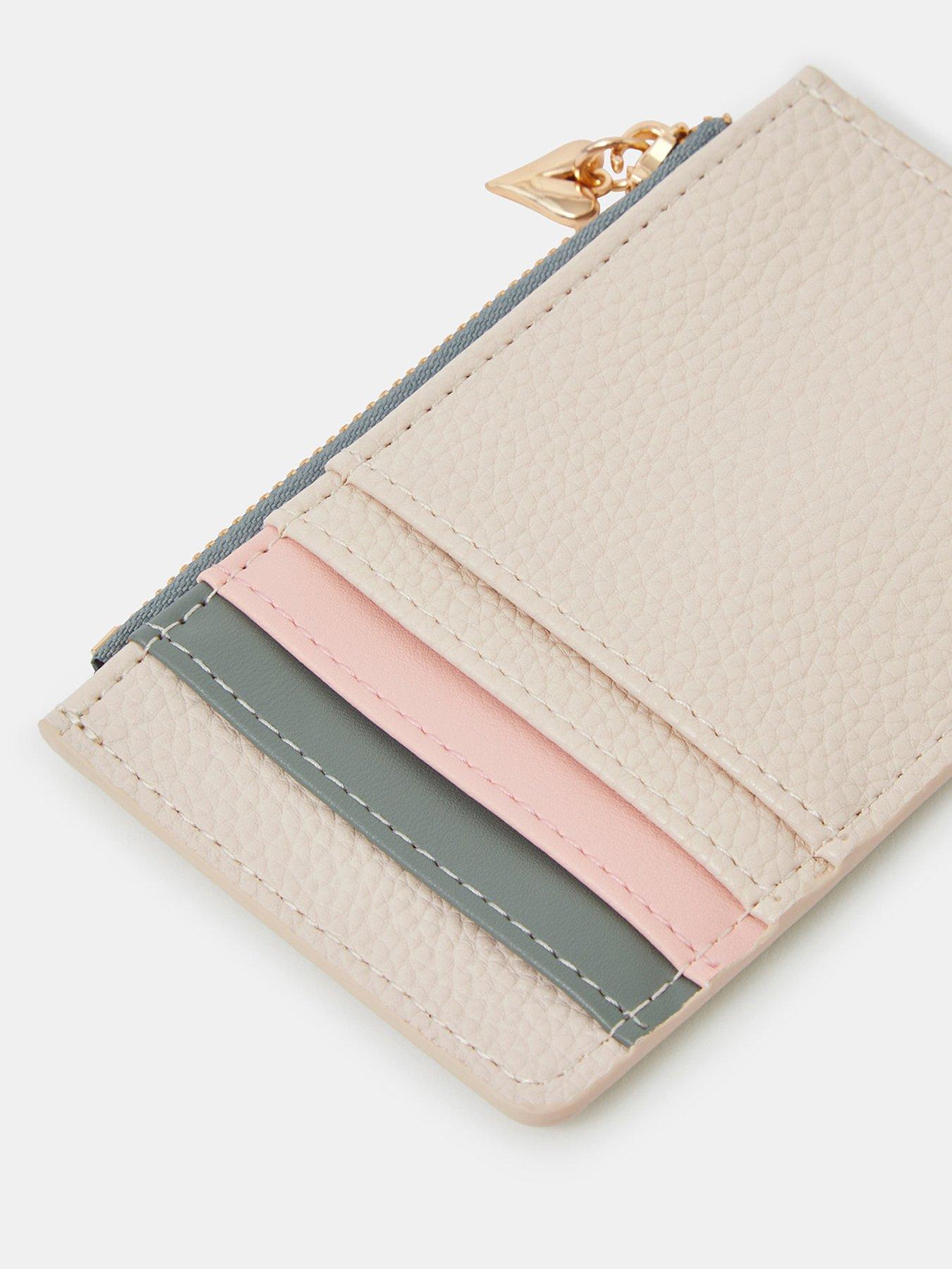 Image 3 of 5 of Accessorize Floral Embroidered Initial Card Holder