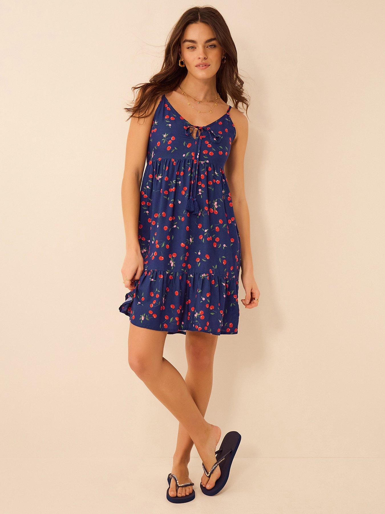 accessorize-cherry-print-tassel-tie-mini-dressfront