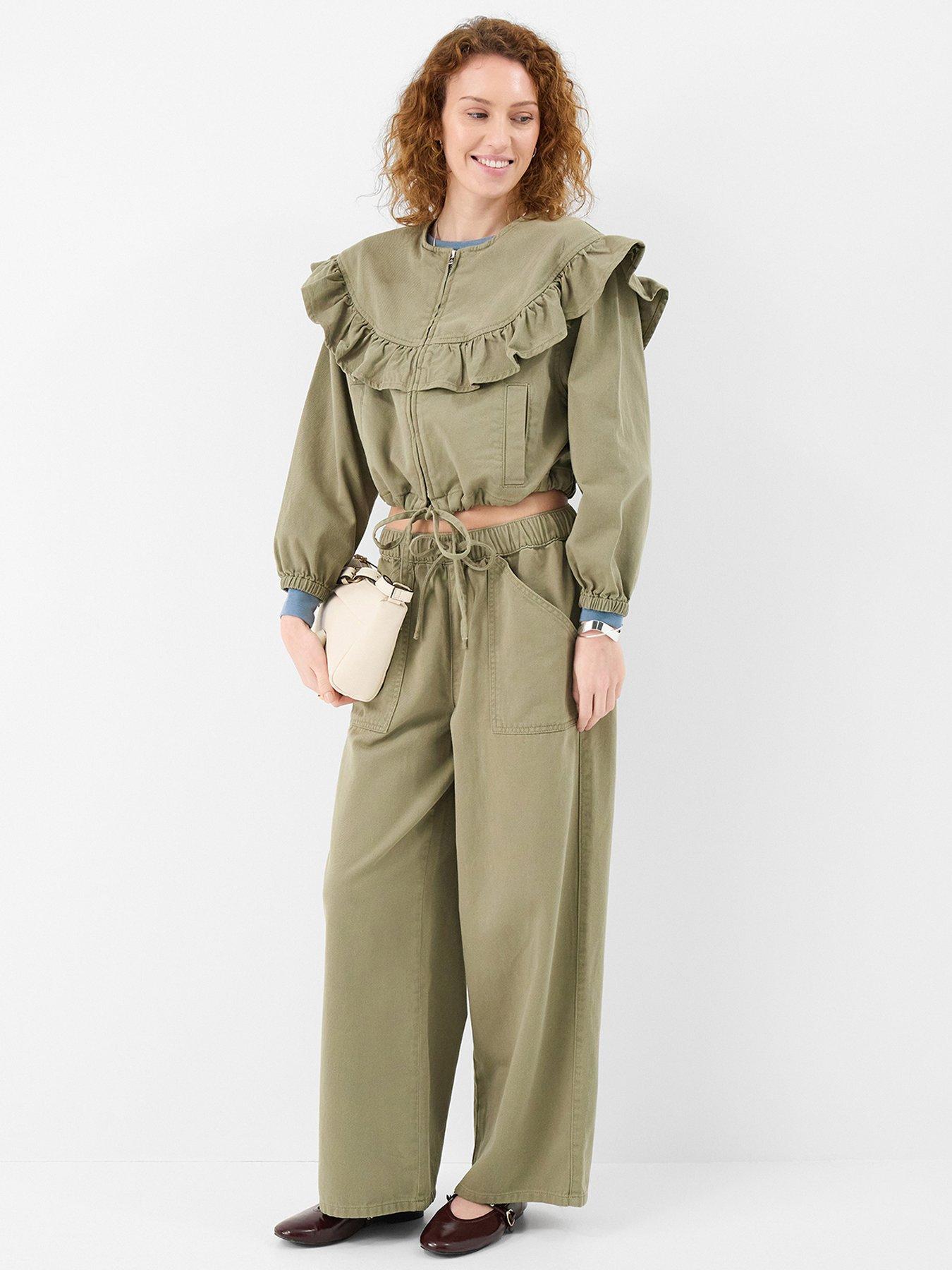 Image 3 of 4 of Accessorize Ruffle Denim Jacket