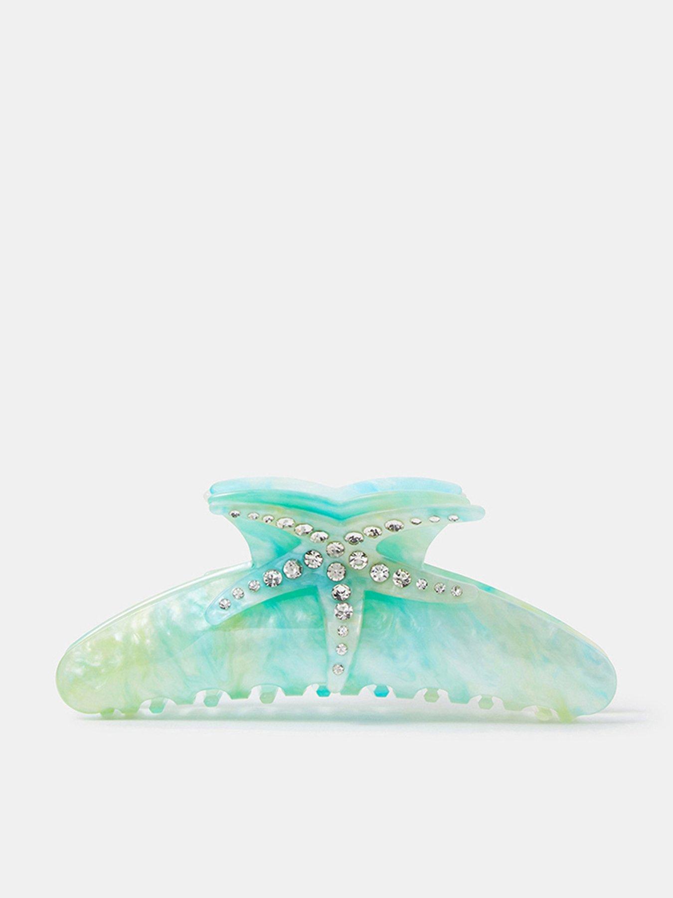 Image 1 of 3 of Accessorize Starfish Shimmer Claw Clip