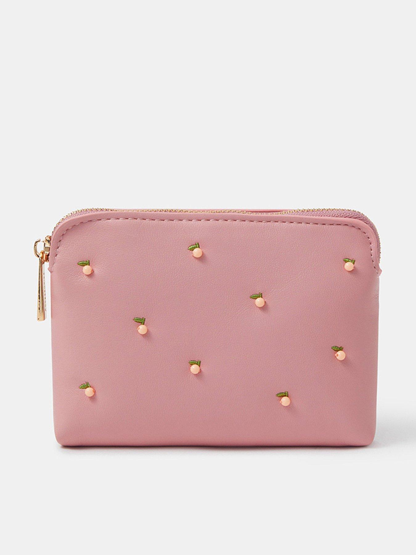 Accessorize Peach Beaded Coin Purse