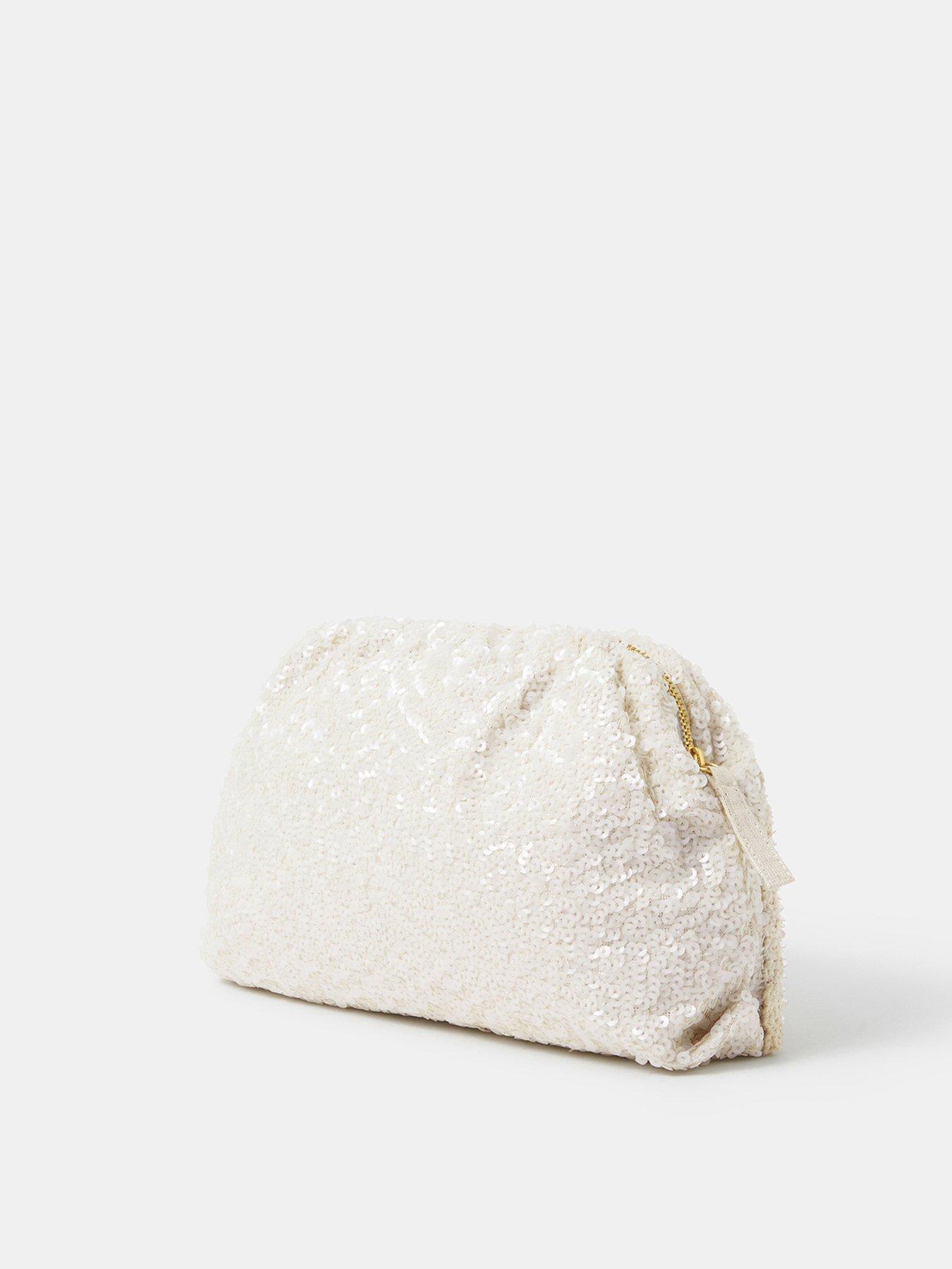 Image 2 of 4 of Accessorize Macrame Sequin Clutch Bag
