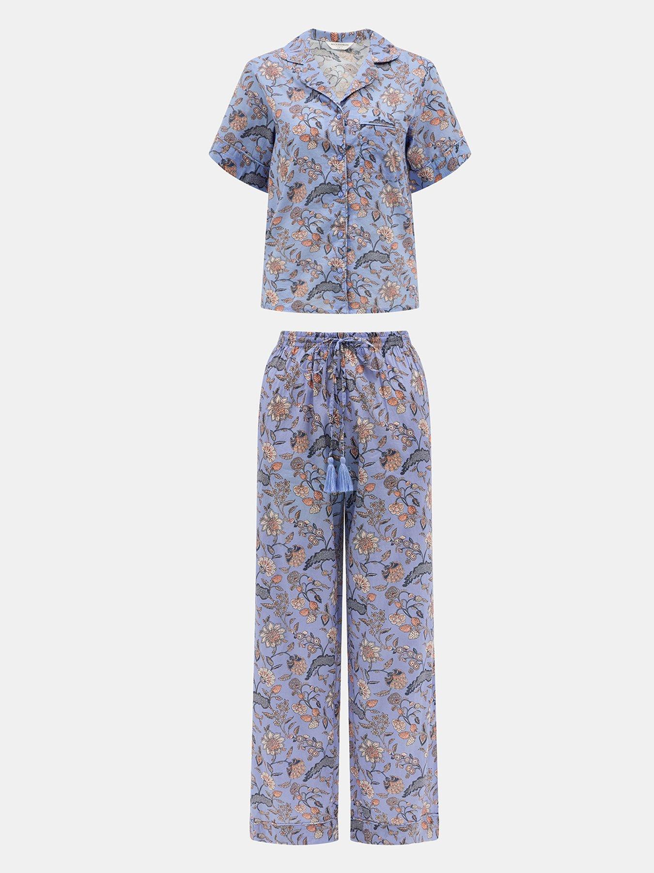 Image 4 of 4 of Accessorize Floral Print Long Pyjamas Set