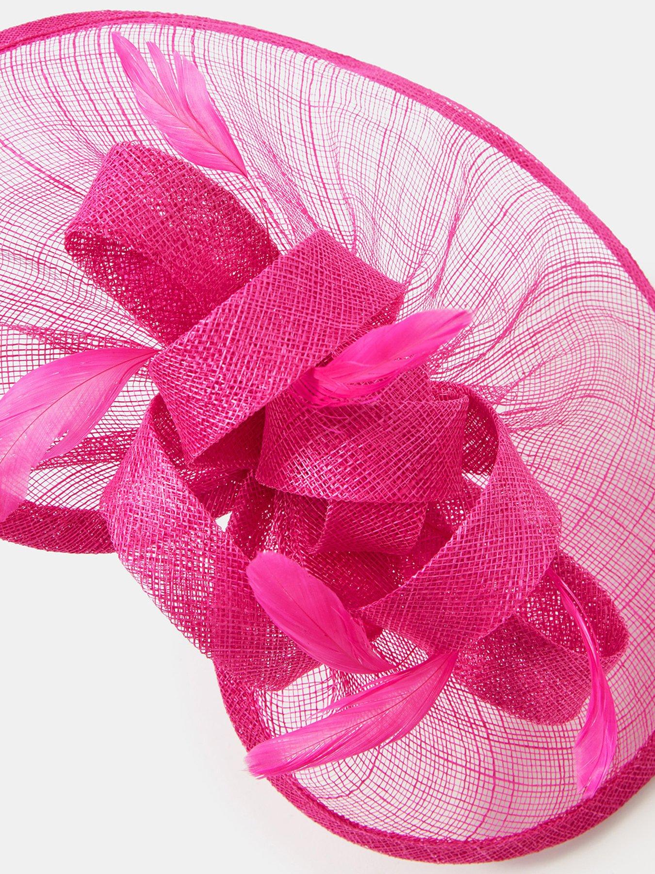 Image 4 of 4 of Accessorize Bow Feather Disc Fascinator