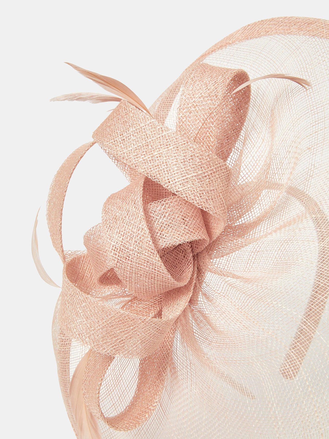 Image 4 of 4 of Accessorize Bow Feather Disc Fascinator