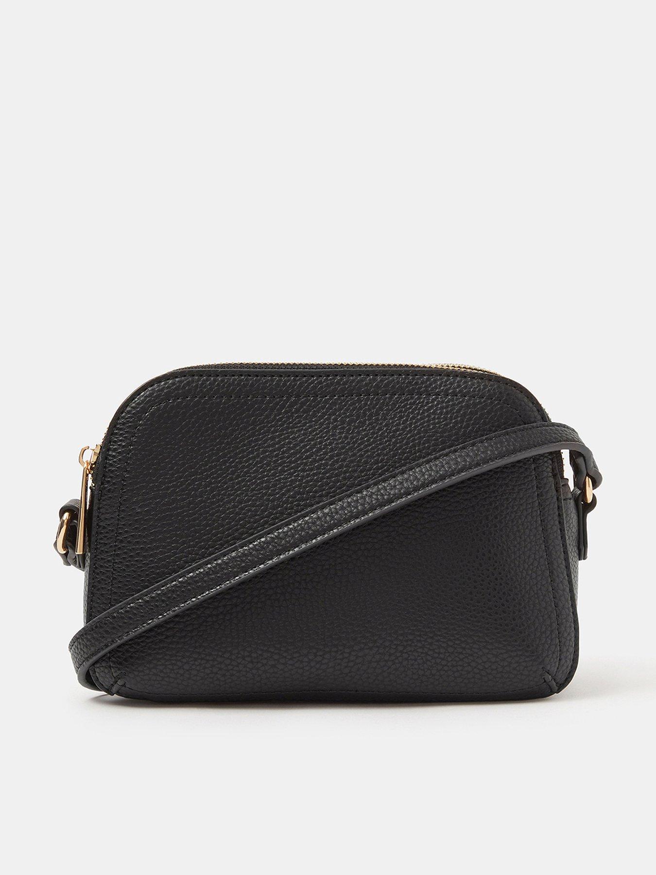 Image 1 of 5 of Accessorize Double Zip Crossbody Bag